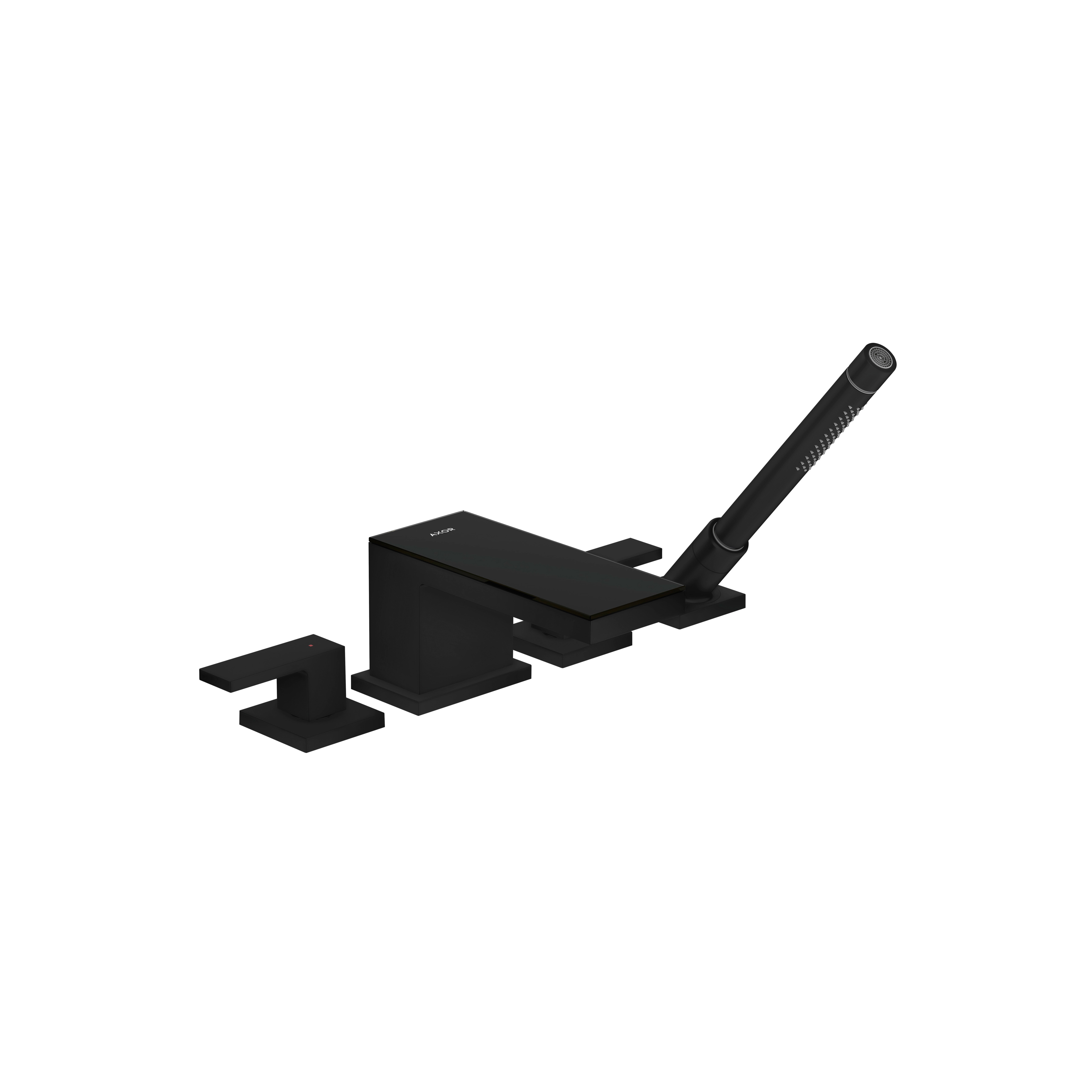 AXOR MyEdition 4-hole rim mounted bath mixer | matt black