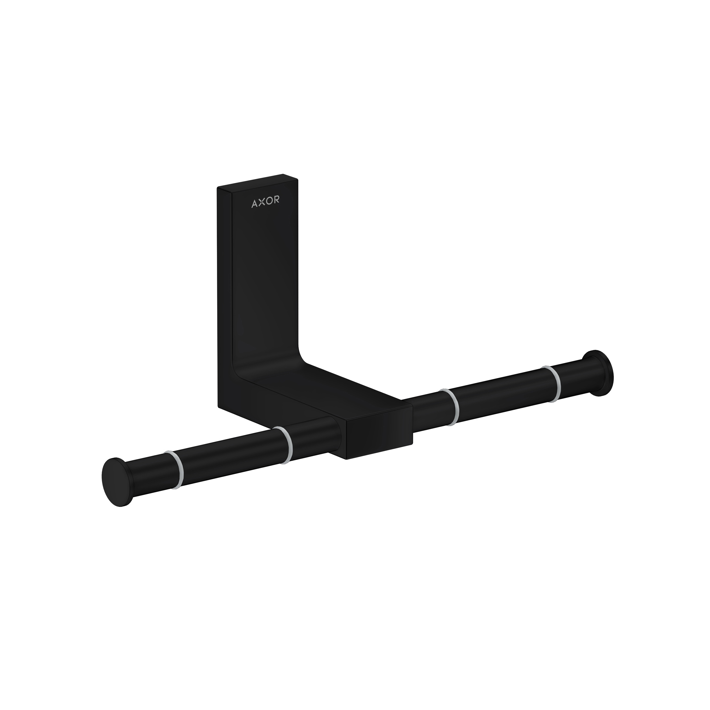 AXOR Universal Rectangular Accessories Portarrollos doble
 | Negro mate