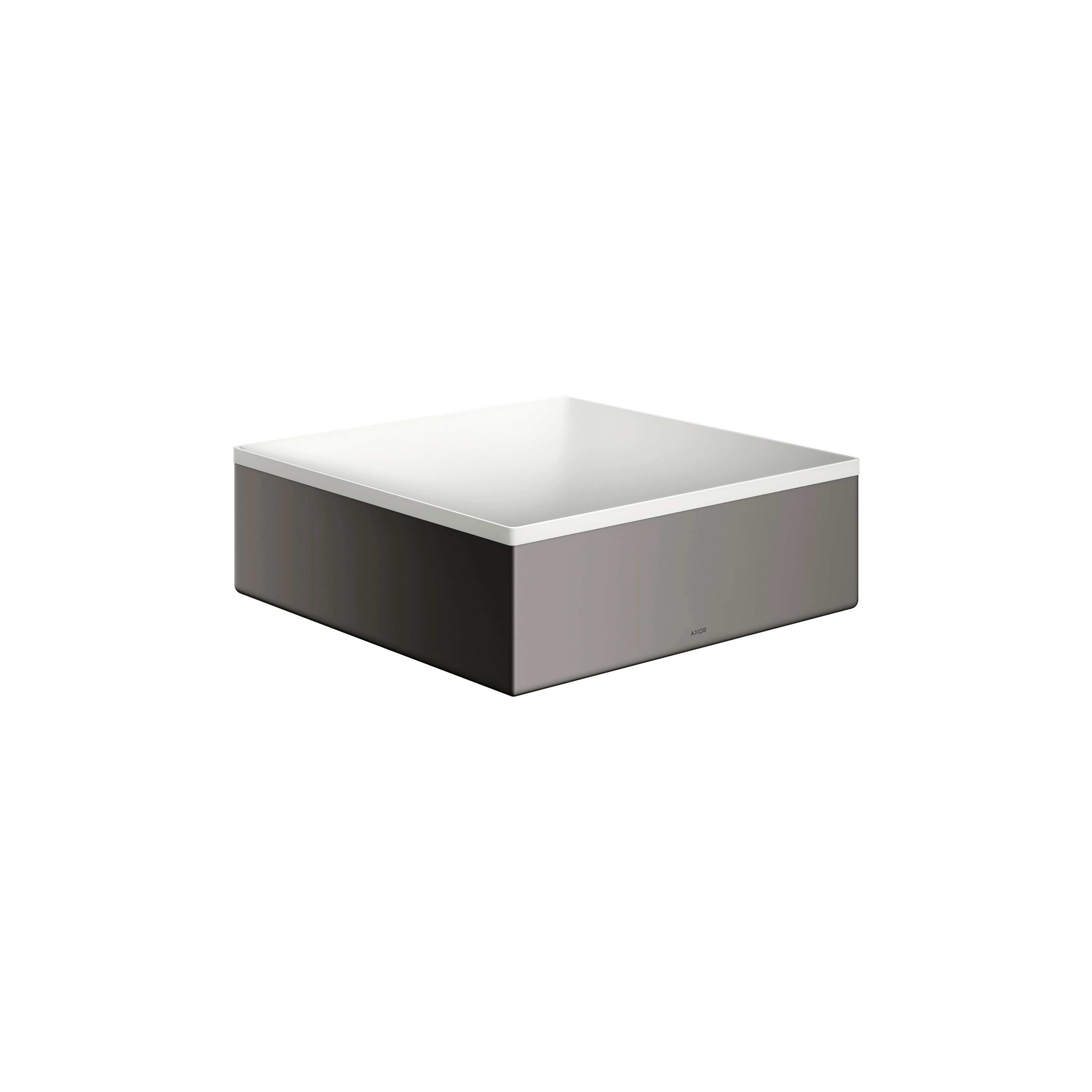 AXOR Suite Aufsatzwaschtisch 285/285 ohne Hahnloch und Überlauf | Polished Black Chrome