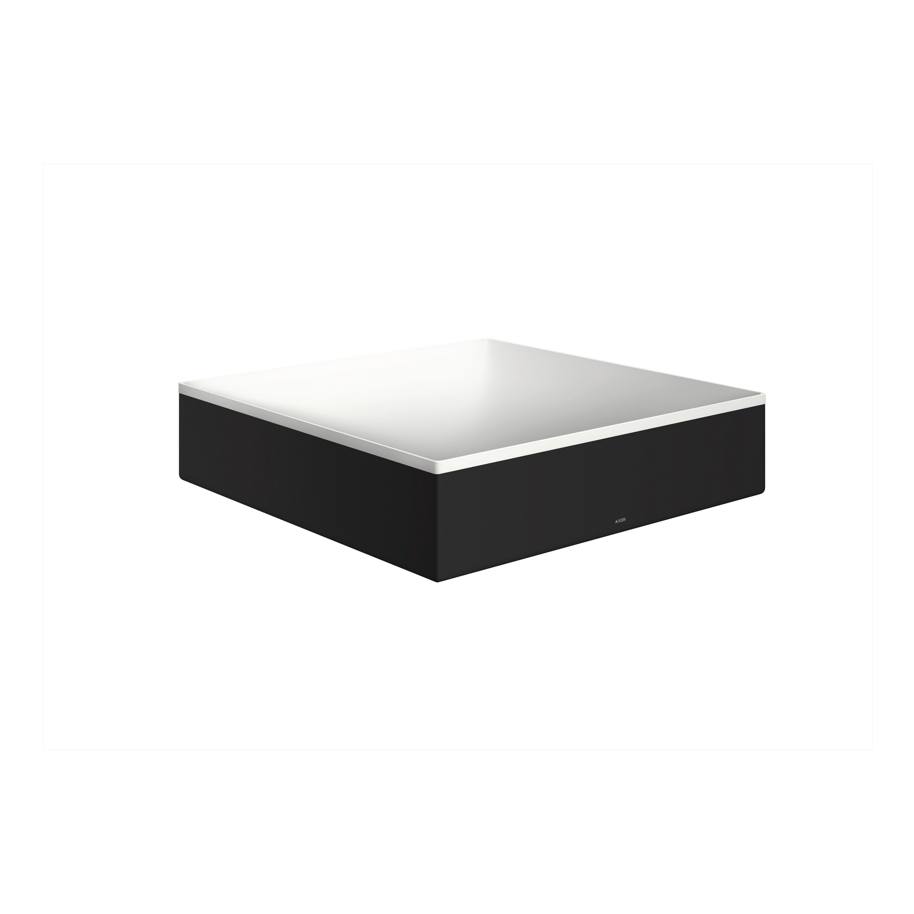 AXOR Suite Wash bowl 400/400 without tap hole and overflow | Nero Opaco