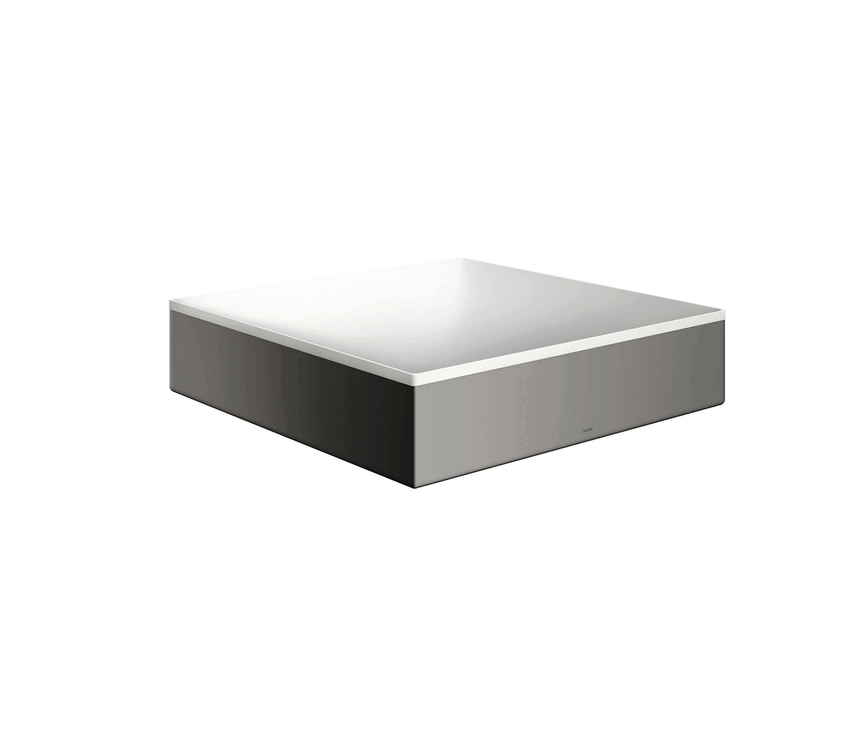 Afficher le produit AXOR Suite Vasque 400/400 sans trou de robinetterie ni trop-plein | Chrome noir poli du fabricant AXOR