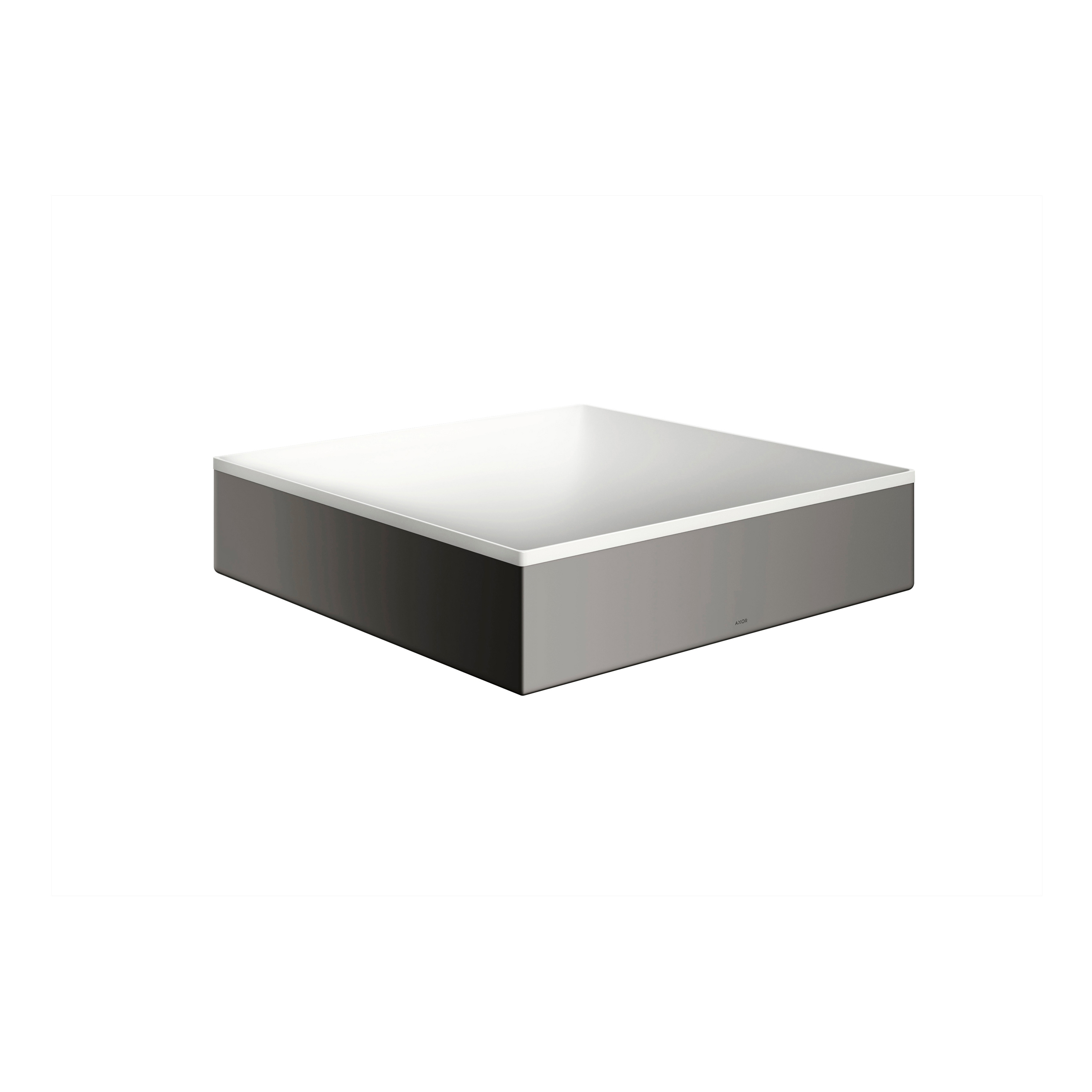 AXOR Suite Wash bowl 400/400 without tap hole and overflow | Polished Black Chrome
