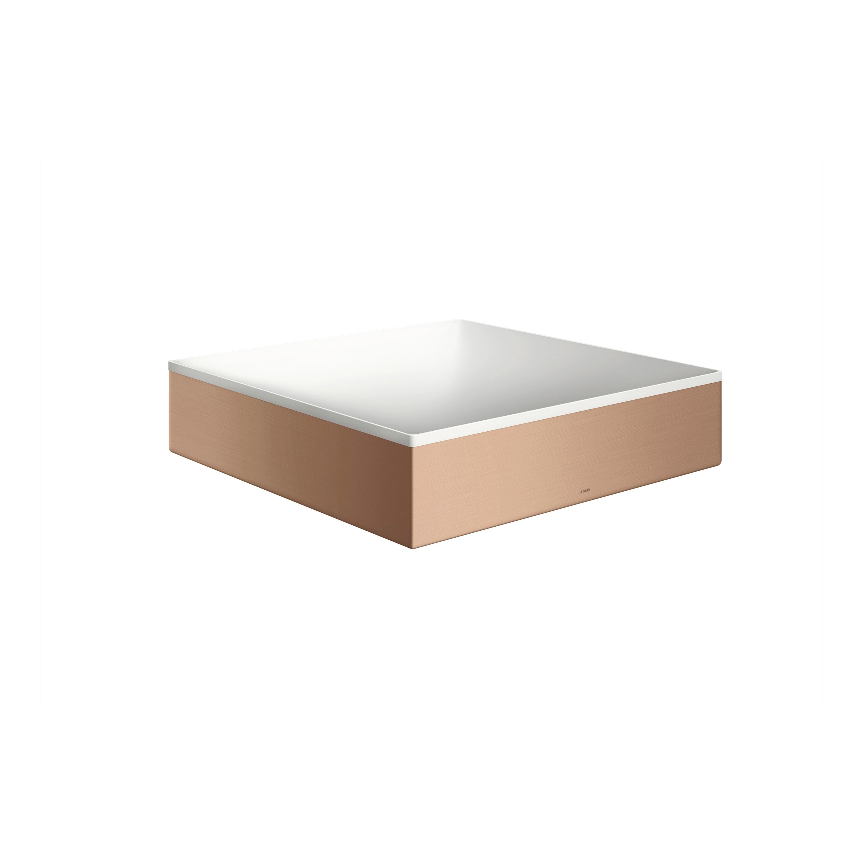 AXOR Suite Wash bowl 400/400 without tap hole and overflow | Brushed Red Gold