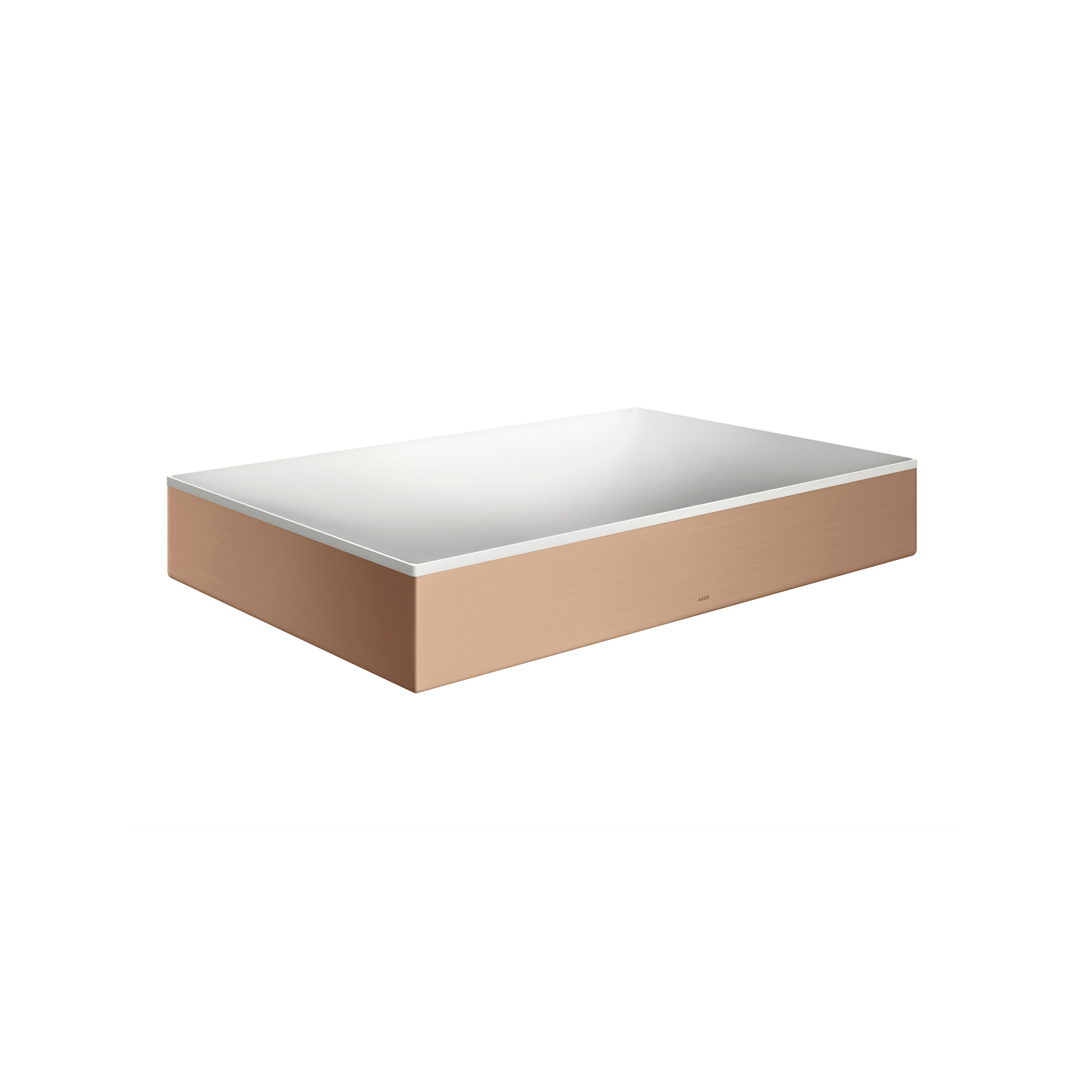 AXOR Suite Wash bowl 600/400 without tap hole and overflow | Brushed Red Gold