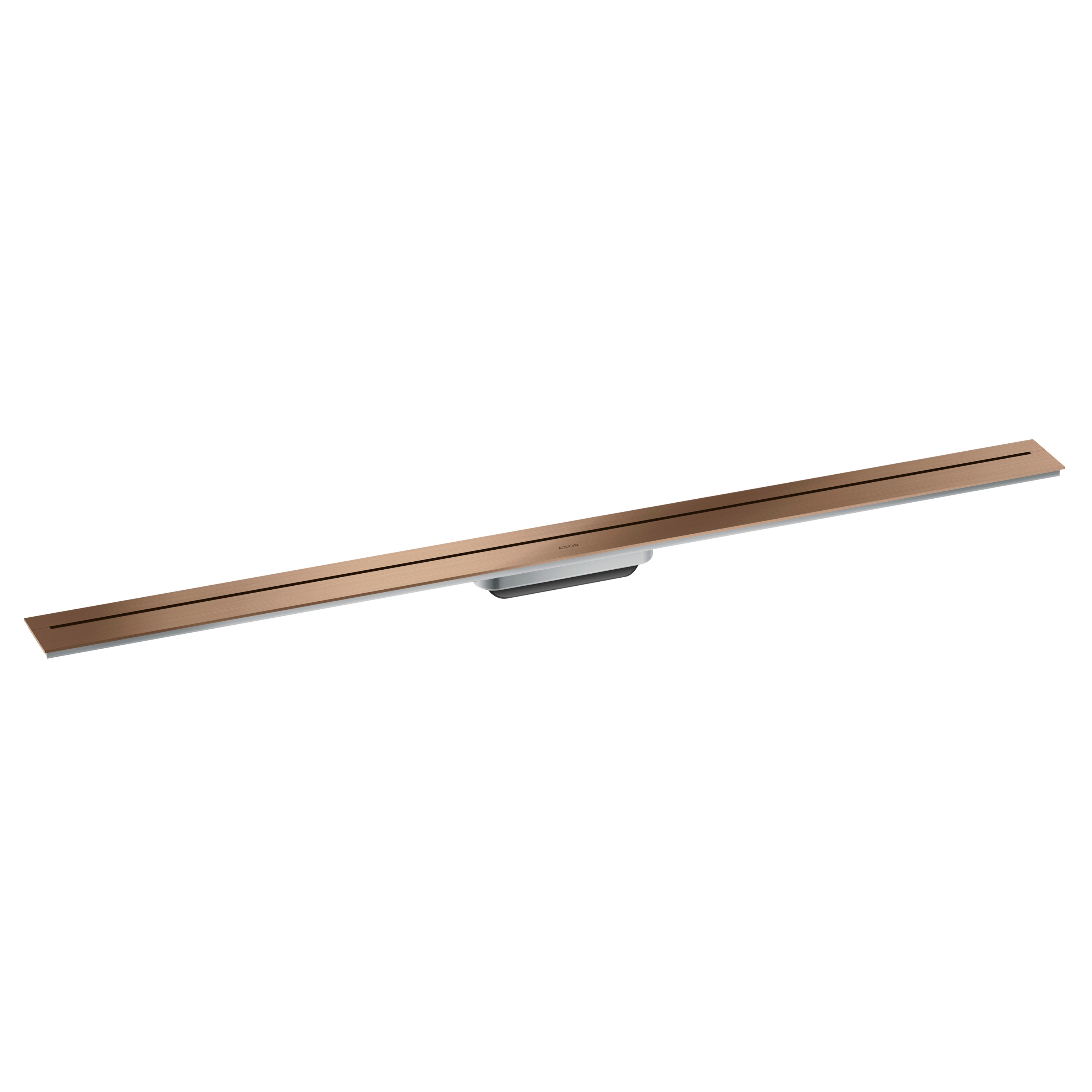 AXOR Drain Fertigset Duschrinne 1200 zur Wandmontage | Brushed Red Gold