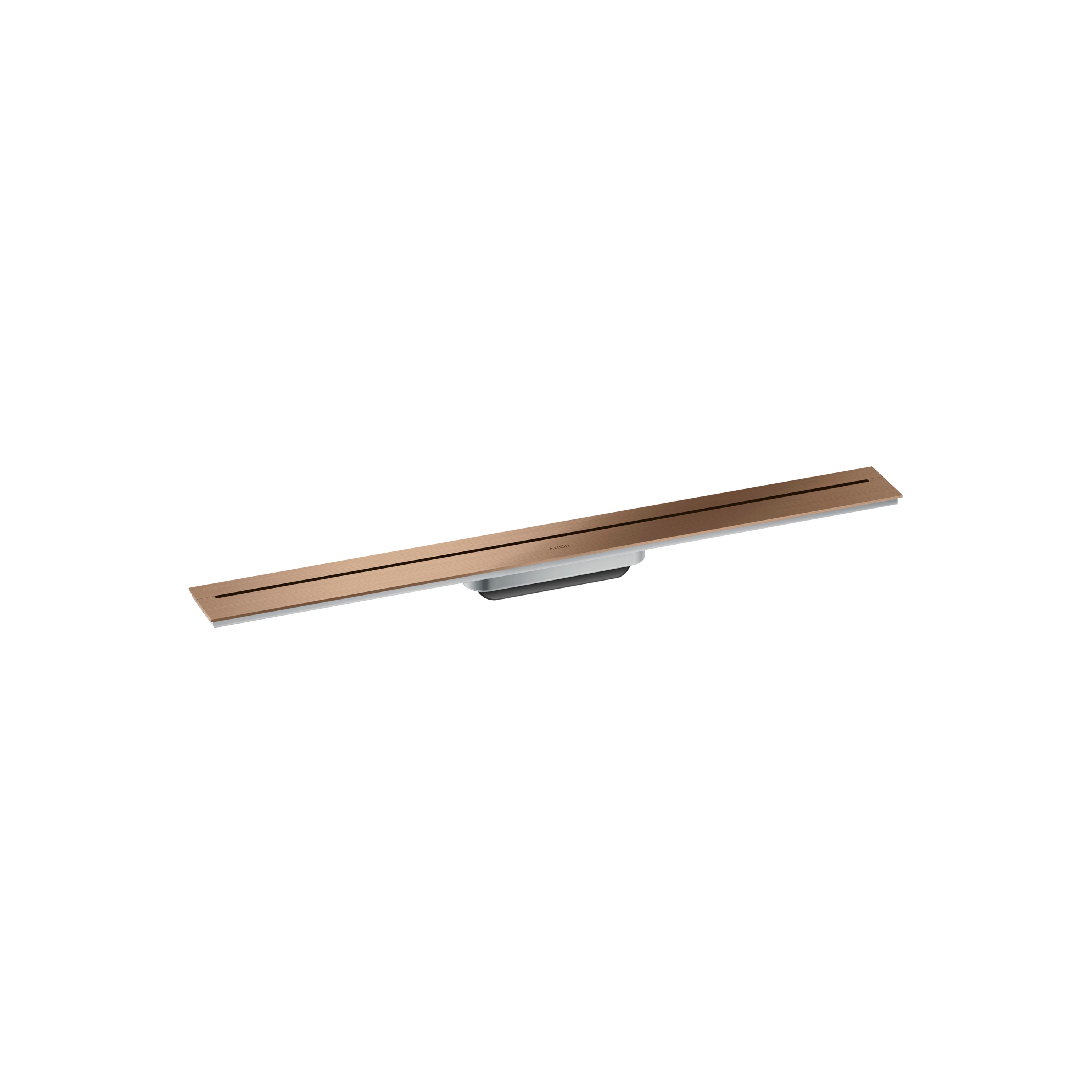 AXOR Drain Fertigset Duschrinne 800 zur Wandmontage | Brushed Red Gold