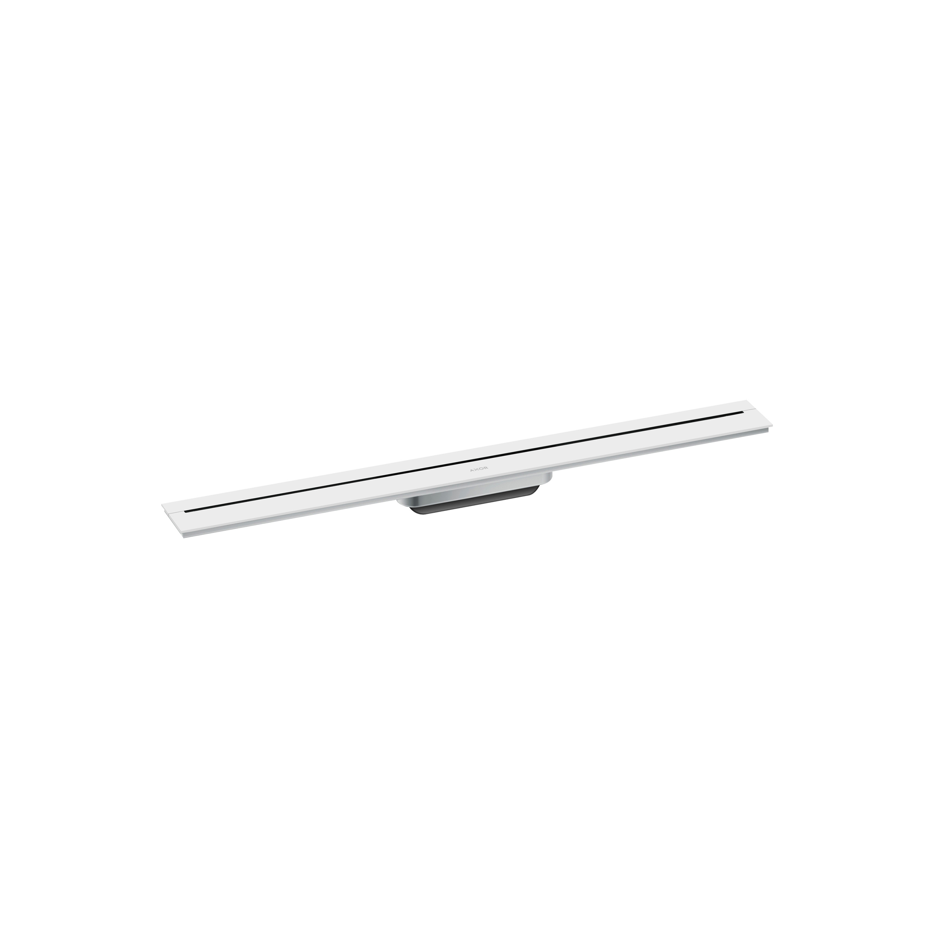Vertoon produk AXOR Drain Finish set shower drain 800 for wall mounting | matt white van vervaardiger AXOR