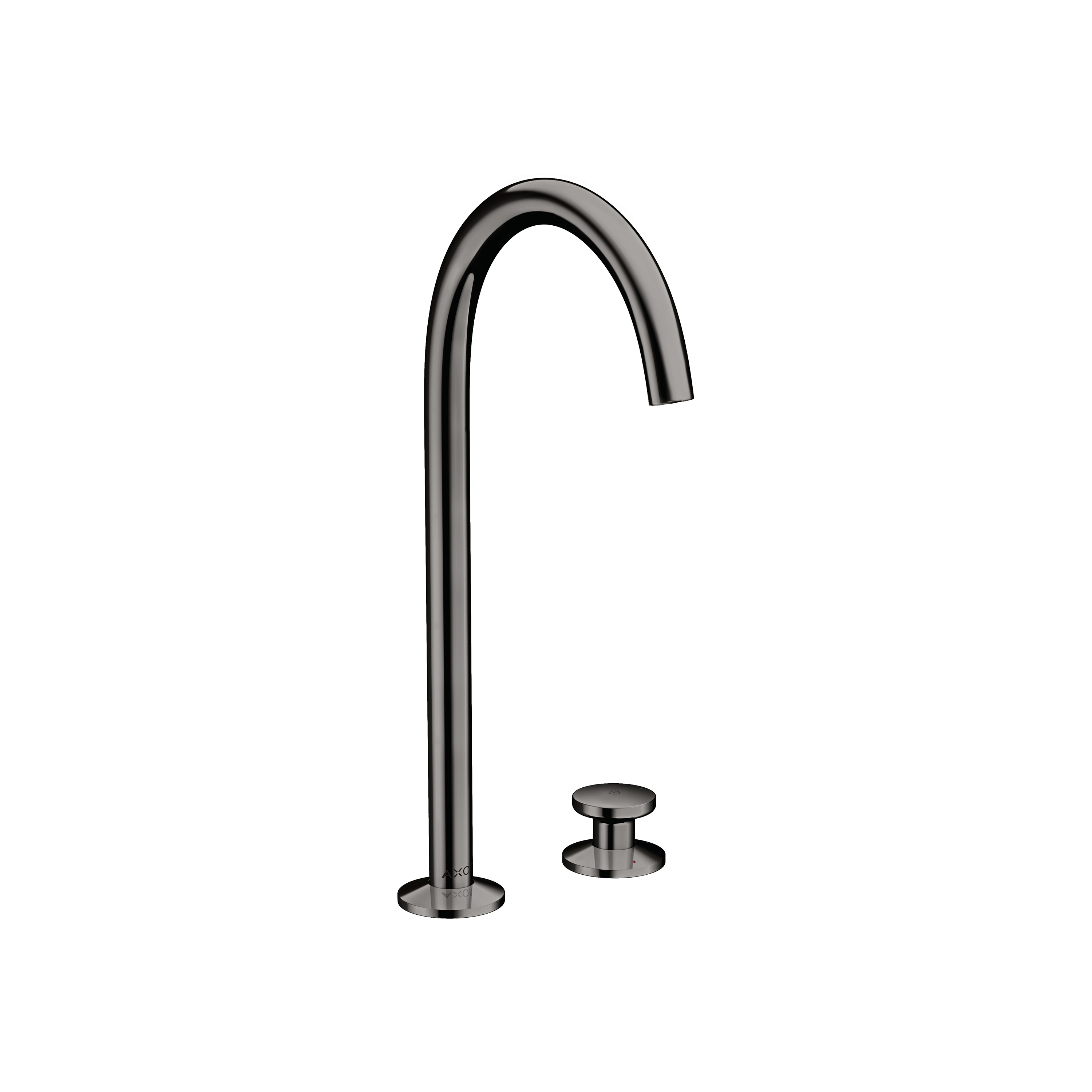 AXOR One Mitigeur de lavabo 2 trous Select 250, bonde Push-Open | Chrome noir poli