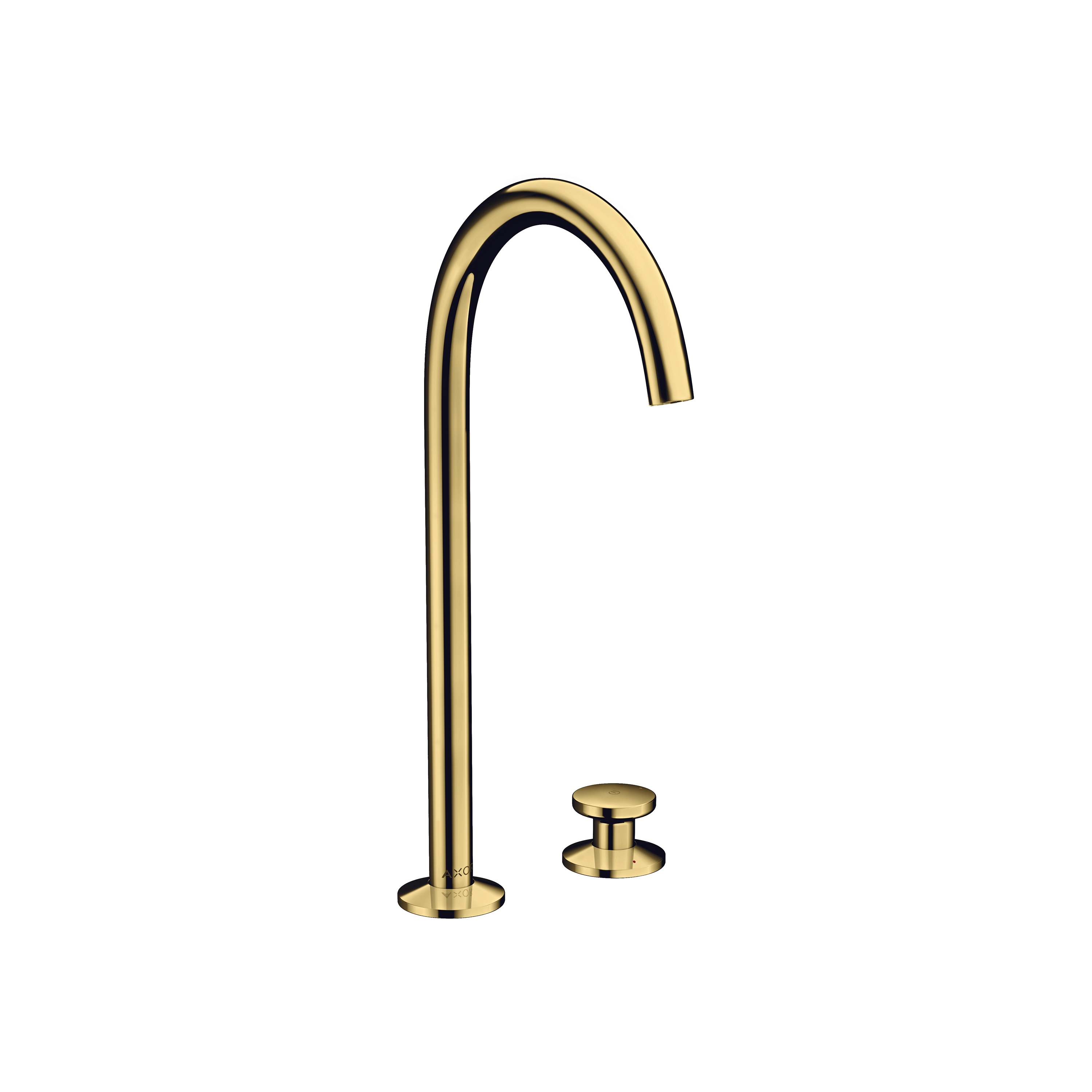 AXOR One Mitigeur de lavabo 2 trous Select 250, bonde Push-Open | Aspect doré poli