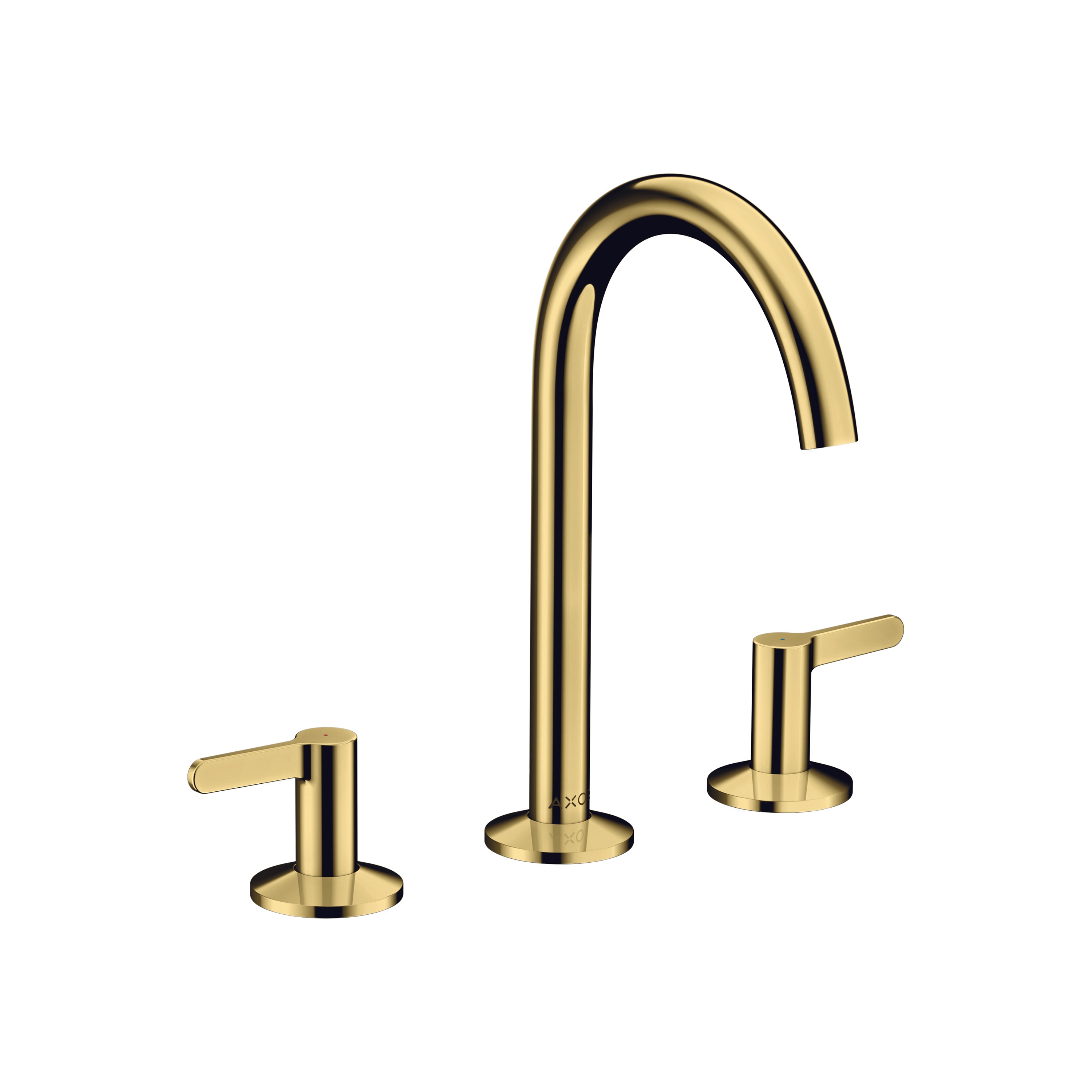 Afficher le produit AXOR One 3-hole basin mixer 170 with push-open waste set | Polished Gold Optic du fabricant AXOR