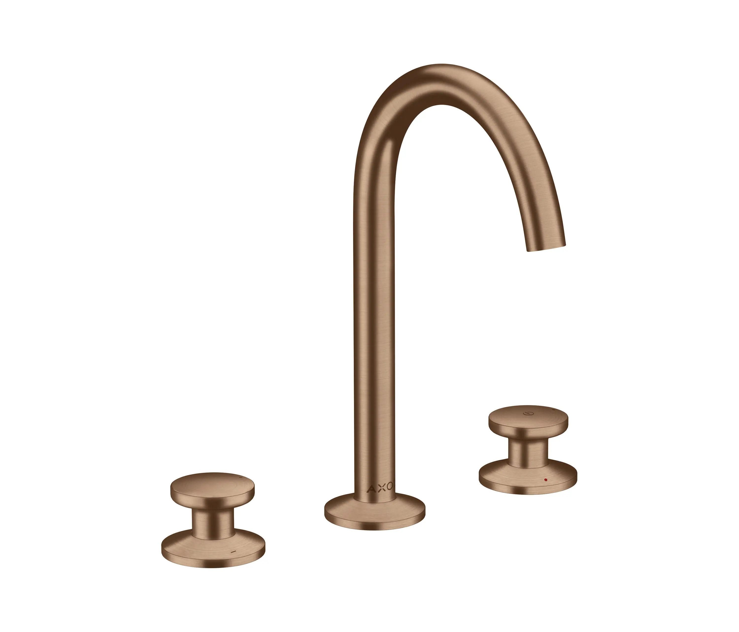 AXOR - AXOR One Mitigeur de lavabo 3 trous 170, bonde Push-Open | Or rouge brossé