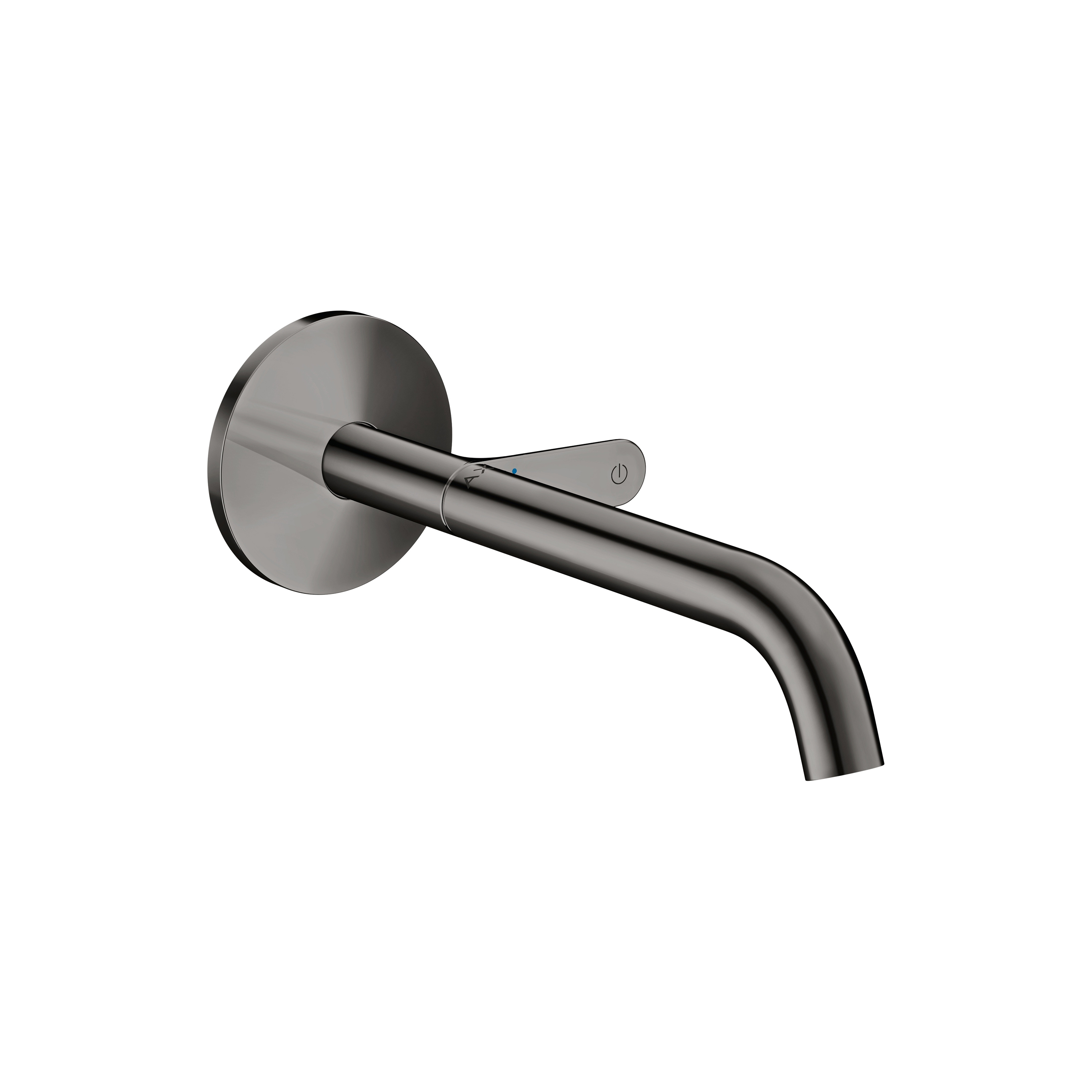 AXOR One Mitigeur de lavabo Select encastré mural, bec 220 mm, bonde à écoulement libre | Chrome noir poli