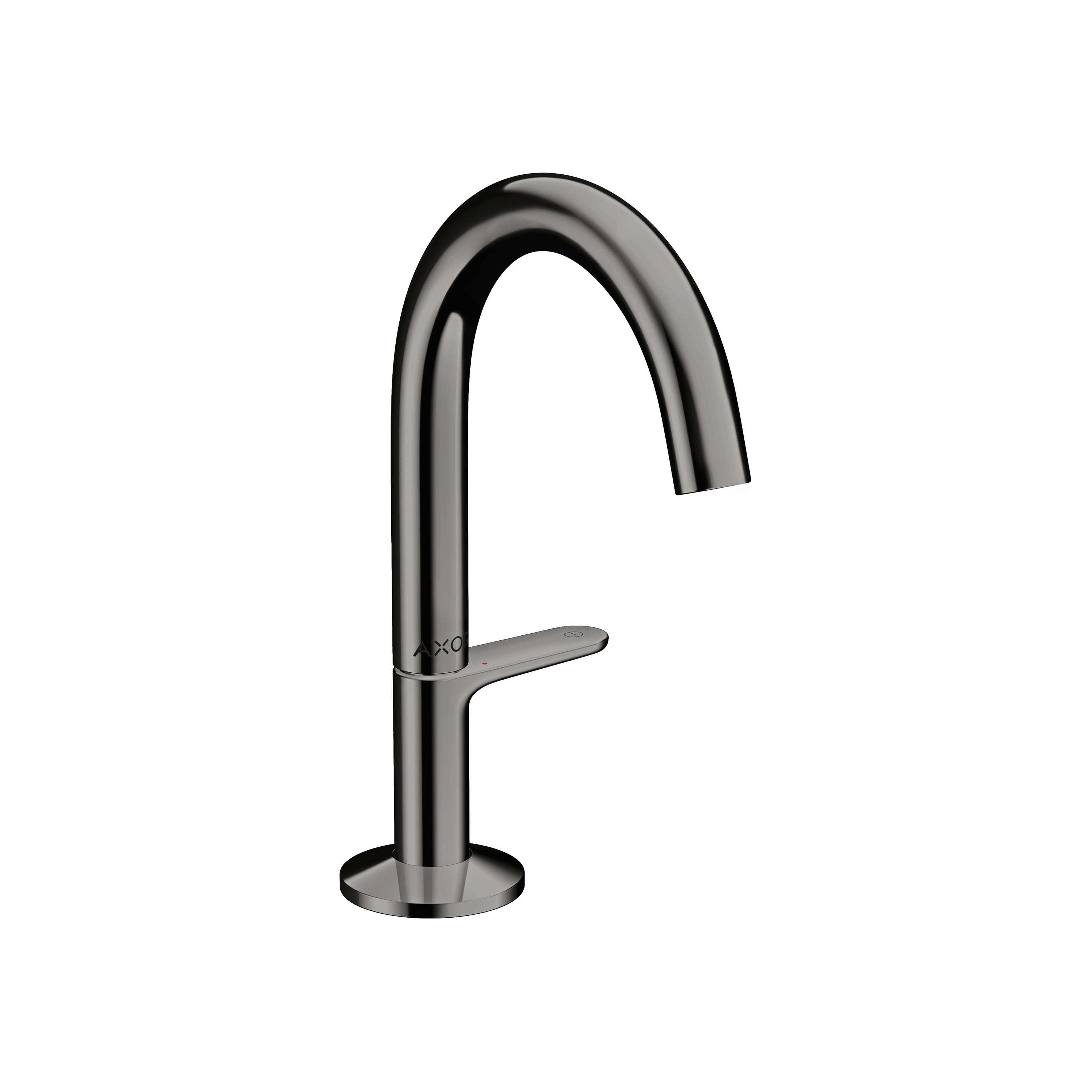 AXOR One Waschtischmischer Select 140 mit Push-Open Ablaufgarnitur | Polished Black Chrome