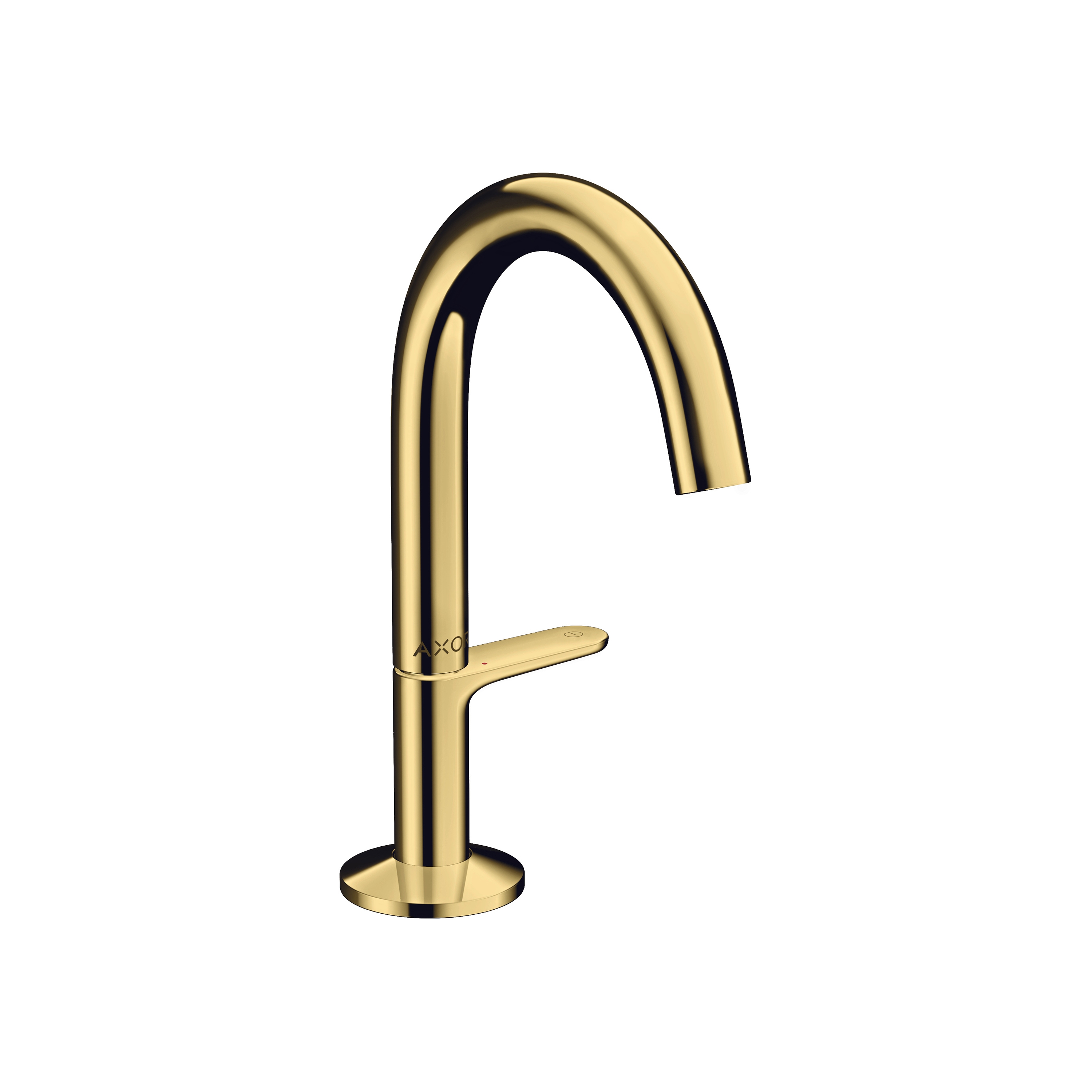 AXOR One Waschtischmischer Select 140 mit Push-Open Ablaufgarnitur | Polished Gold Optic