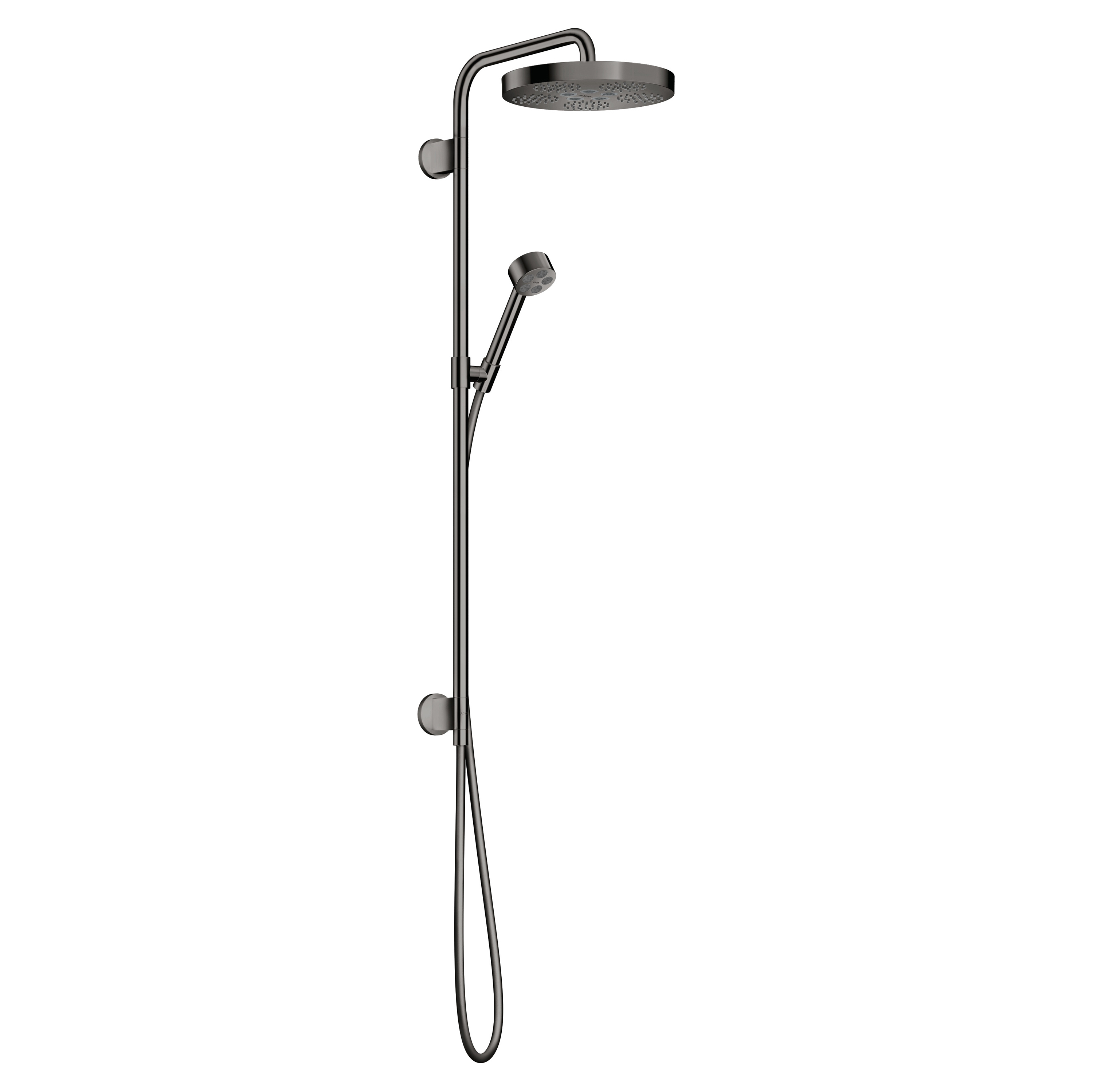 AXOR One Showerpipe 280 1jet for concealed installation | Polished Black Chrome