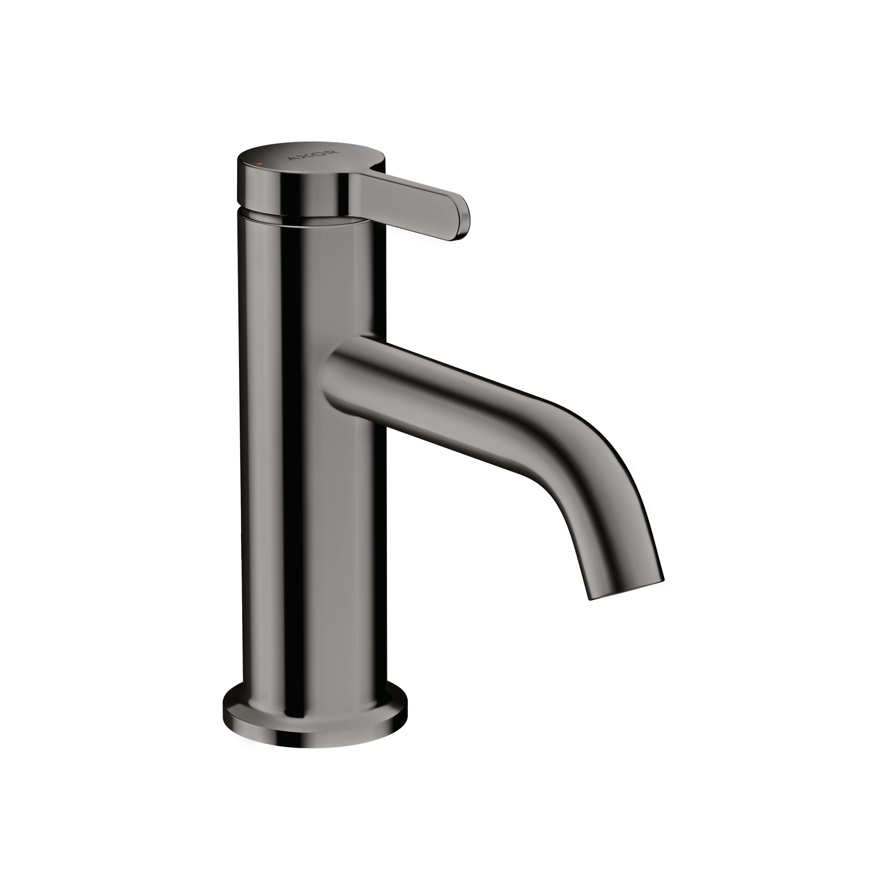 AXOR One Single lever basin mixer 70 with lever handle and waste set | Polished Black Chrome