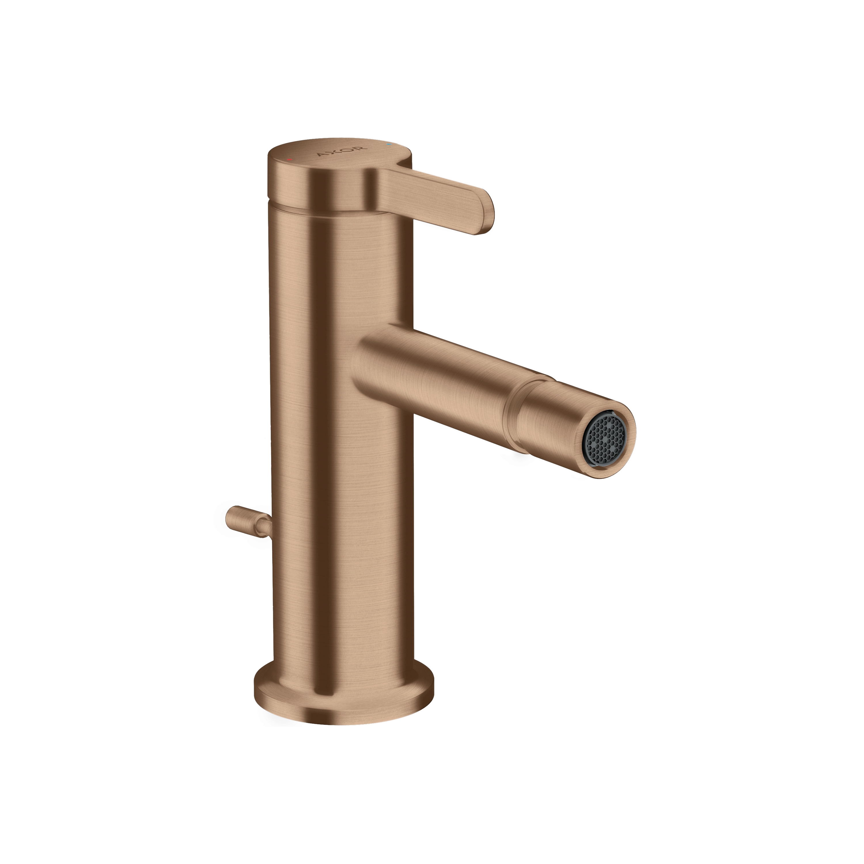 AXOR One Miscelatore monocomando bidet con piletta | Oro Rosso Spazzolato