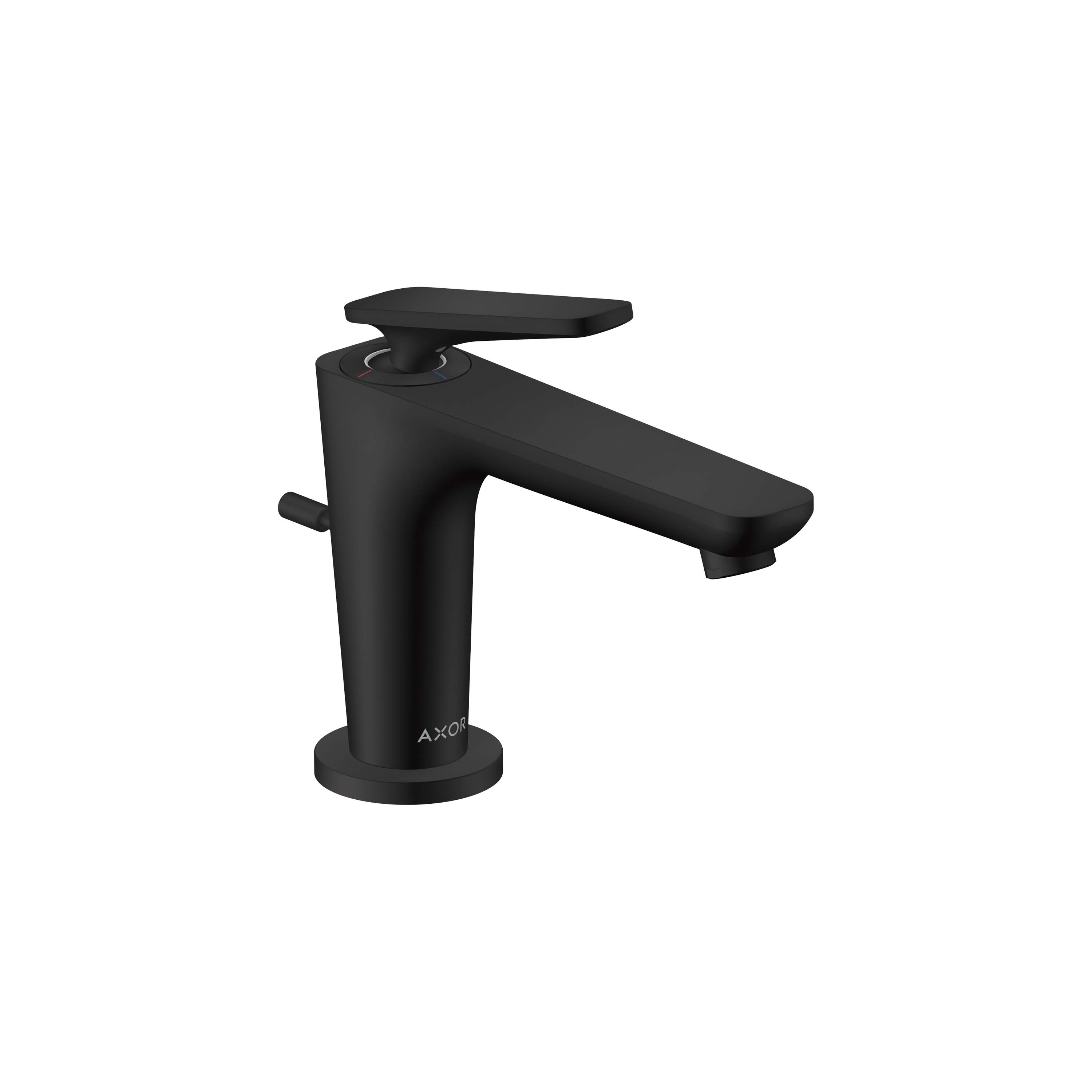AXOR Citterio C Miscelatore monocomando lavabo 90 con CoolStart per lavamani e set di scarico pop-up | Nero opaco