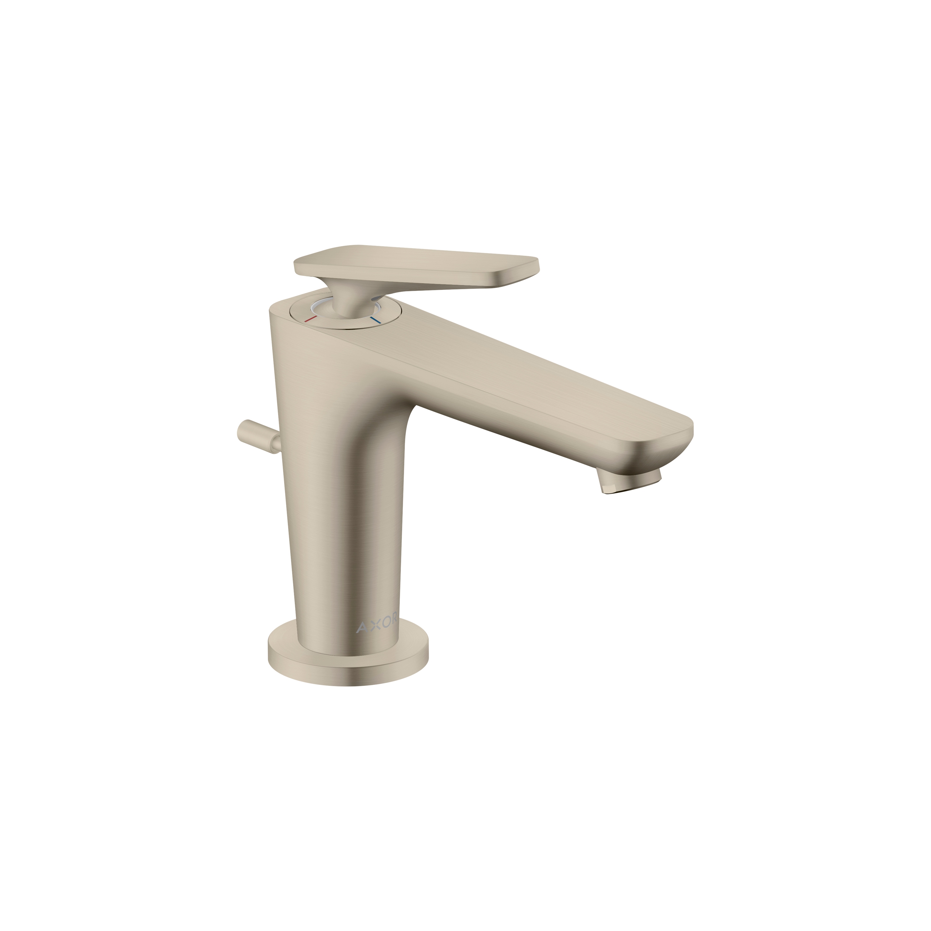 AXOR Citterio C Miscelatore monocomando lavabo 90 con CoolStart per lavamani e set di scarico pop-up | Nickel Spazzolato