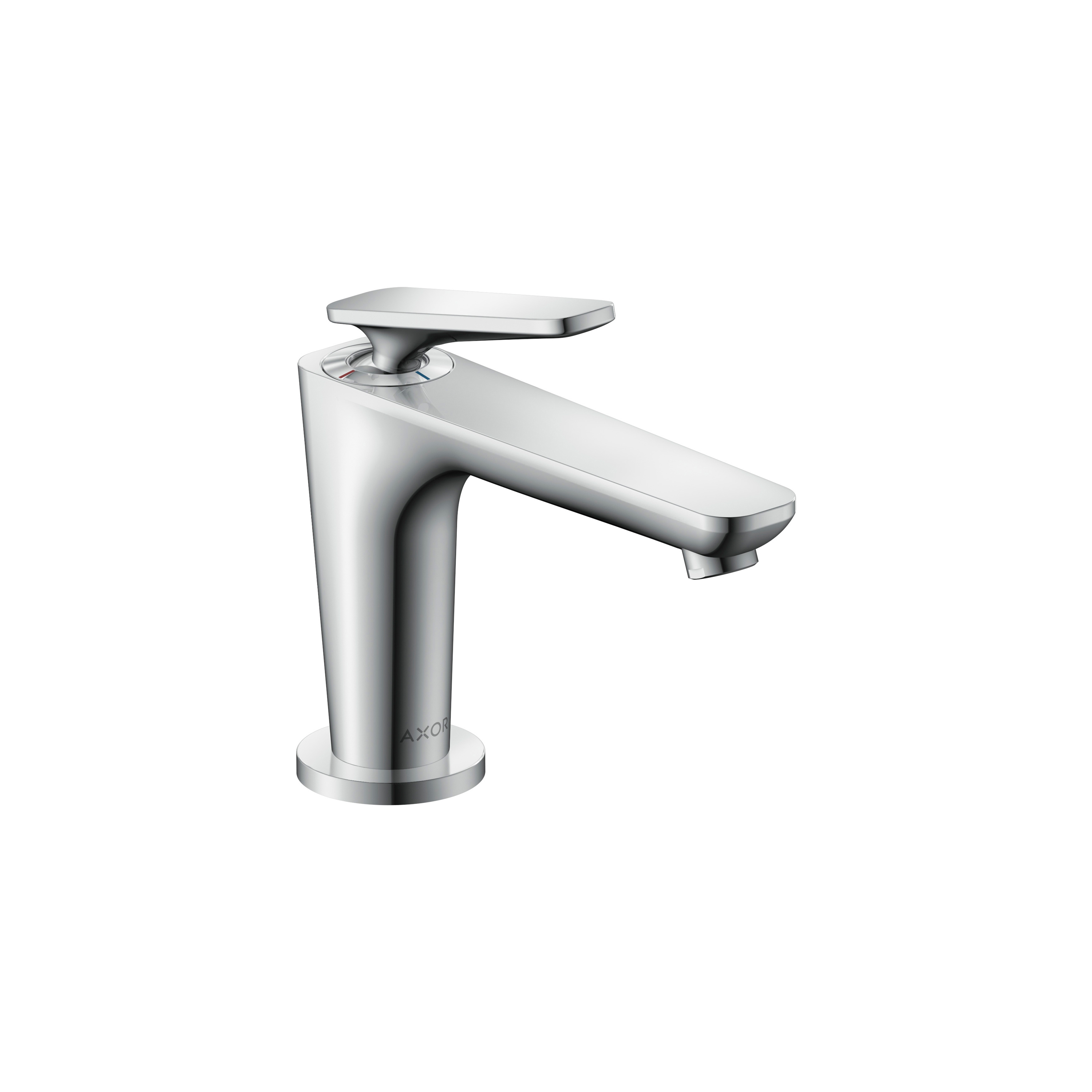 Display product AXOR Citterio C Single lever basin mixer 90 with CoolStart for hand washbasins and waste set from manufacturer AXOR
