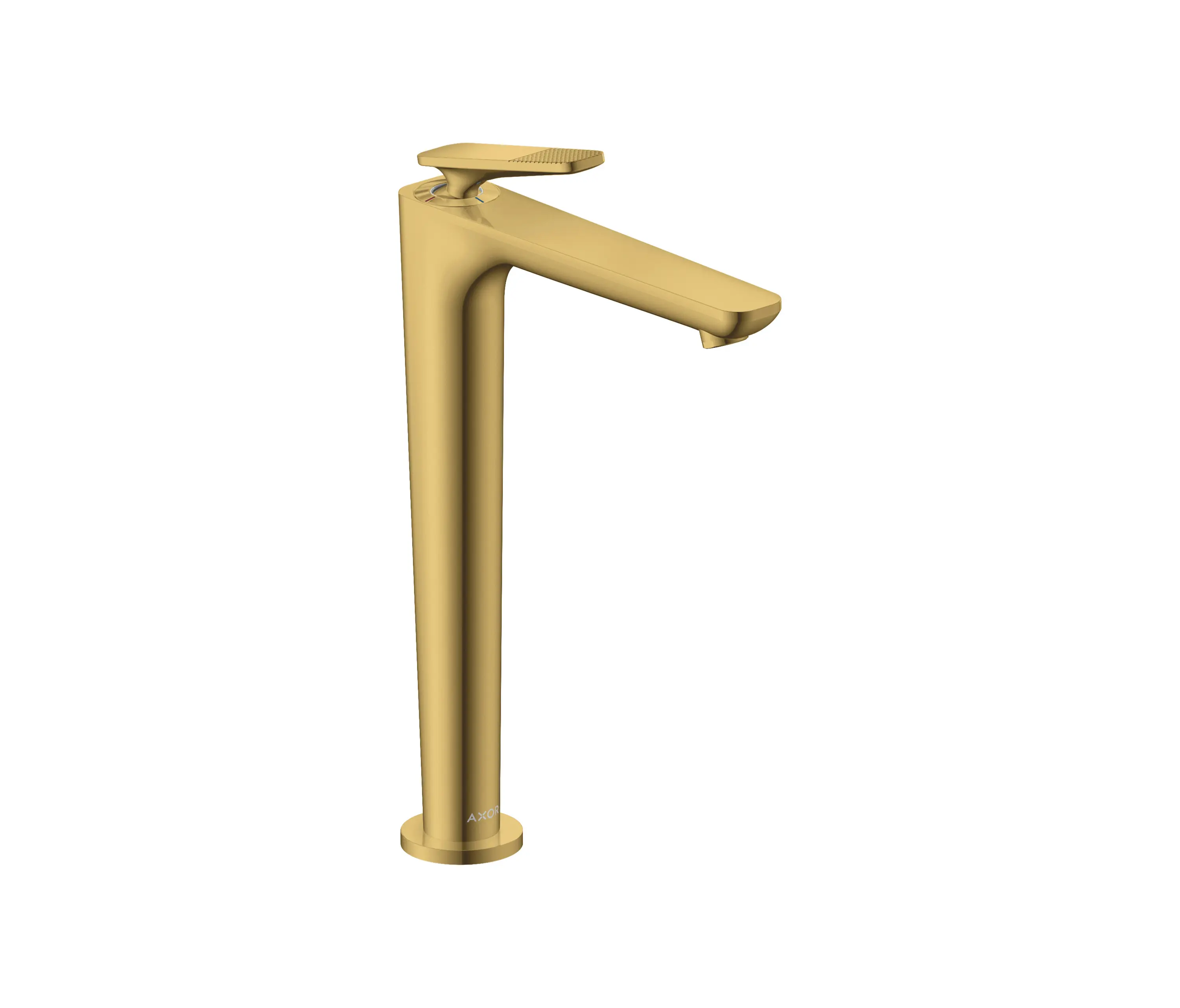 AXOR - AXOR Citterio C Miscelatore monocomando lavabo 250 con CoolStart e set di scarico, con taglio cubico | Oro lucido