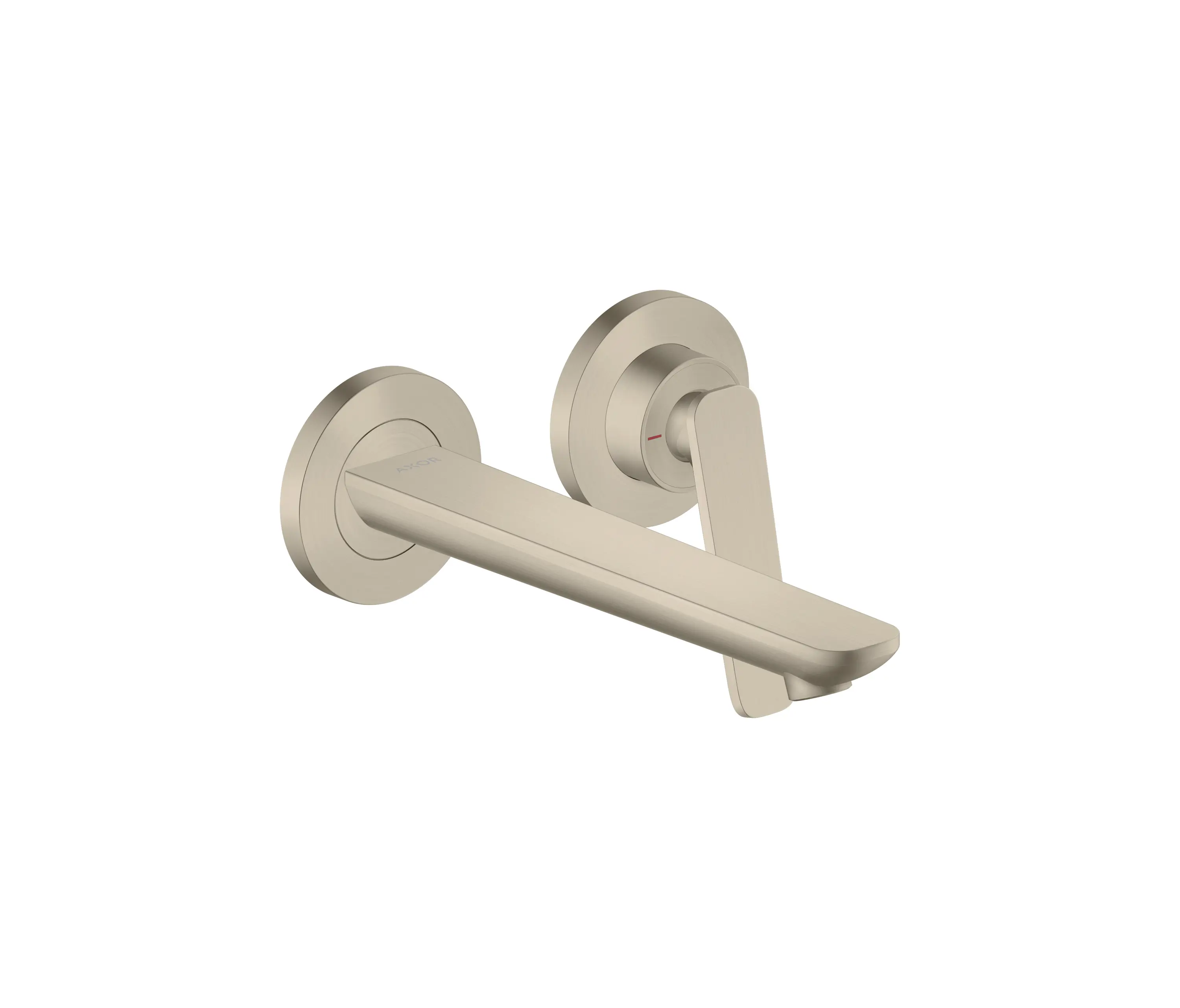 AXOR - AXOR Citterio C Single lever basin mixer for concealed installation wall-mounted with spout 195 mm | Brushed Nickel