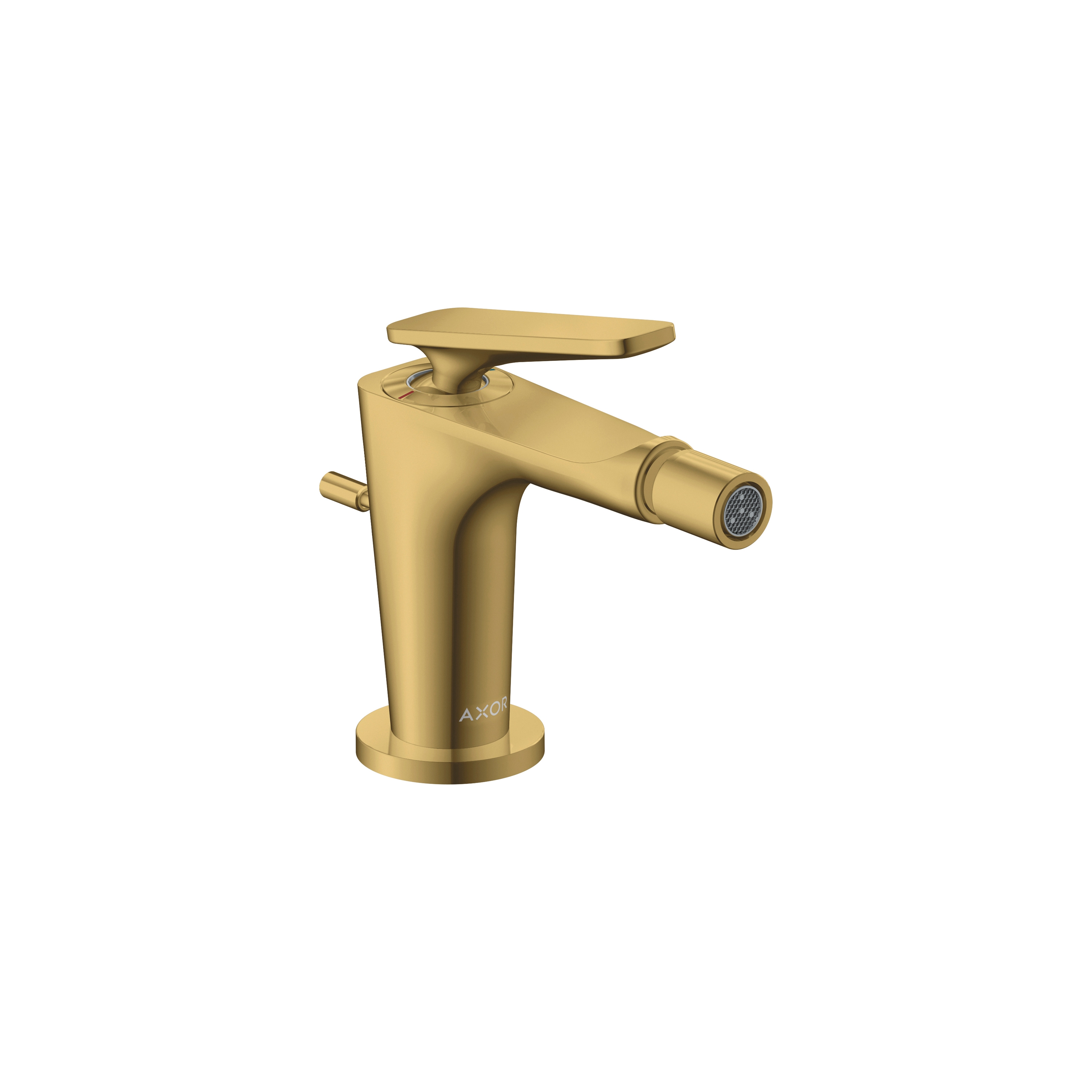 AXOR Citterio C Einhebel-Bidetmischer mit Zugstangen-Ablaufgarnitur | Polished Gold Optic