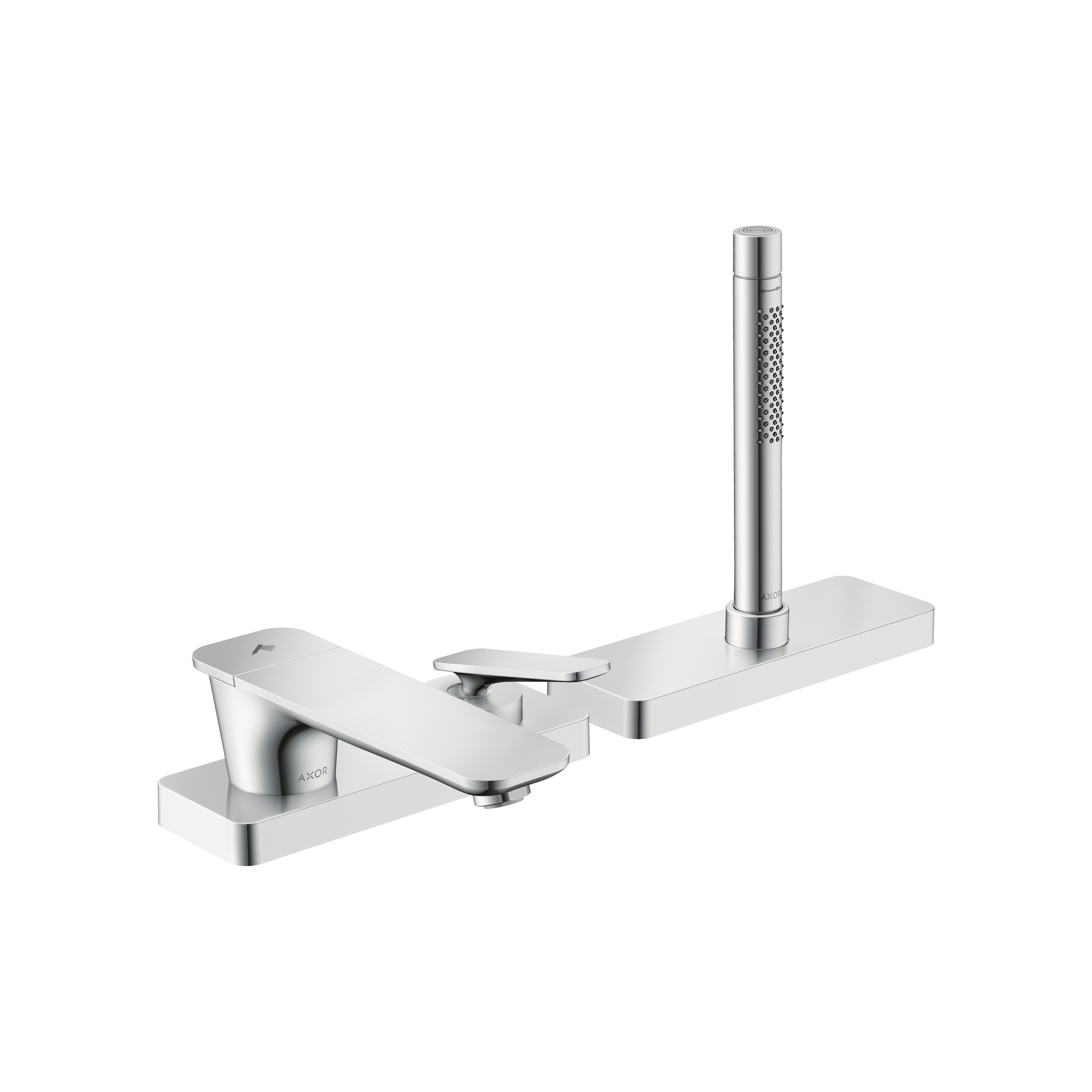 Display product AXOR Citterio C 3-hole rim mounted single lever bath mixer with sBox from manufacturer AXOR