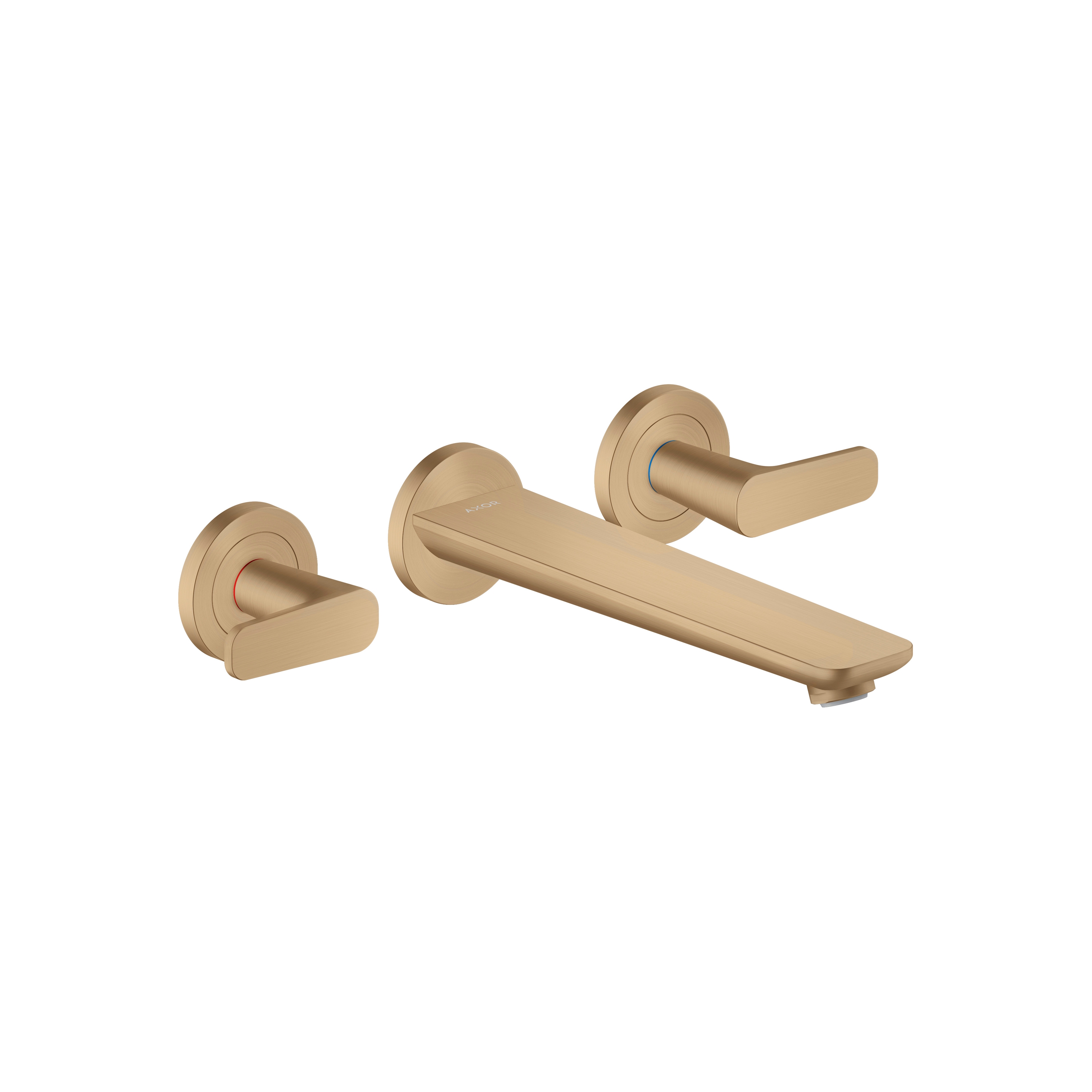 AXOR Citterio C 3-hole bath mixer for concealed installation wall-mounted | Brushed Bronze