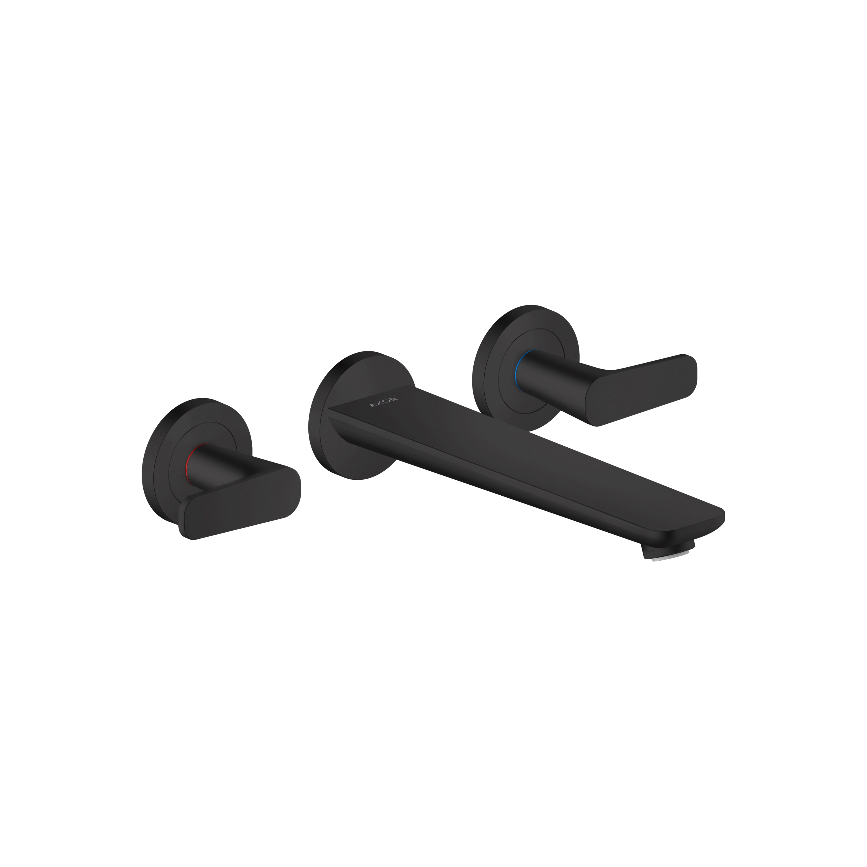 AXOR Citterio C 3-hole bath mixer for concealed installation wall-mounted | Matt black