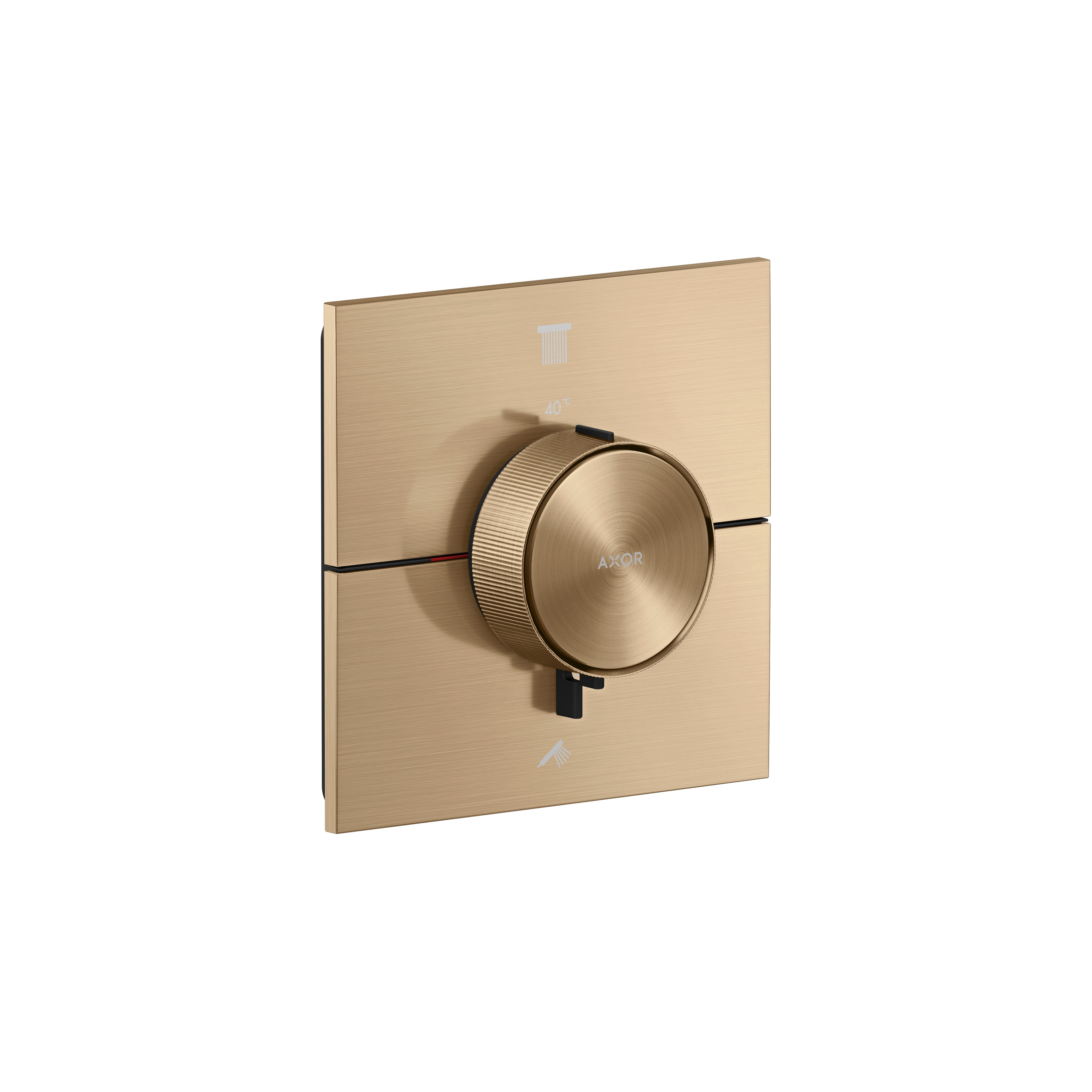 AXOR ShowerSelect ID Thermostat for concealed installation square for 2 functions | Brushed Bronze