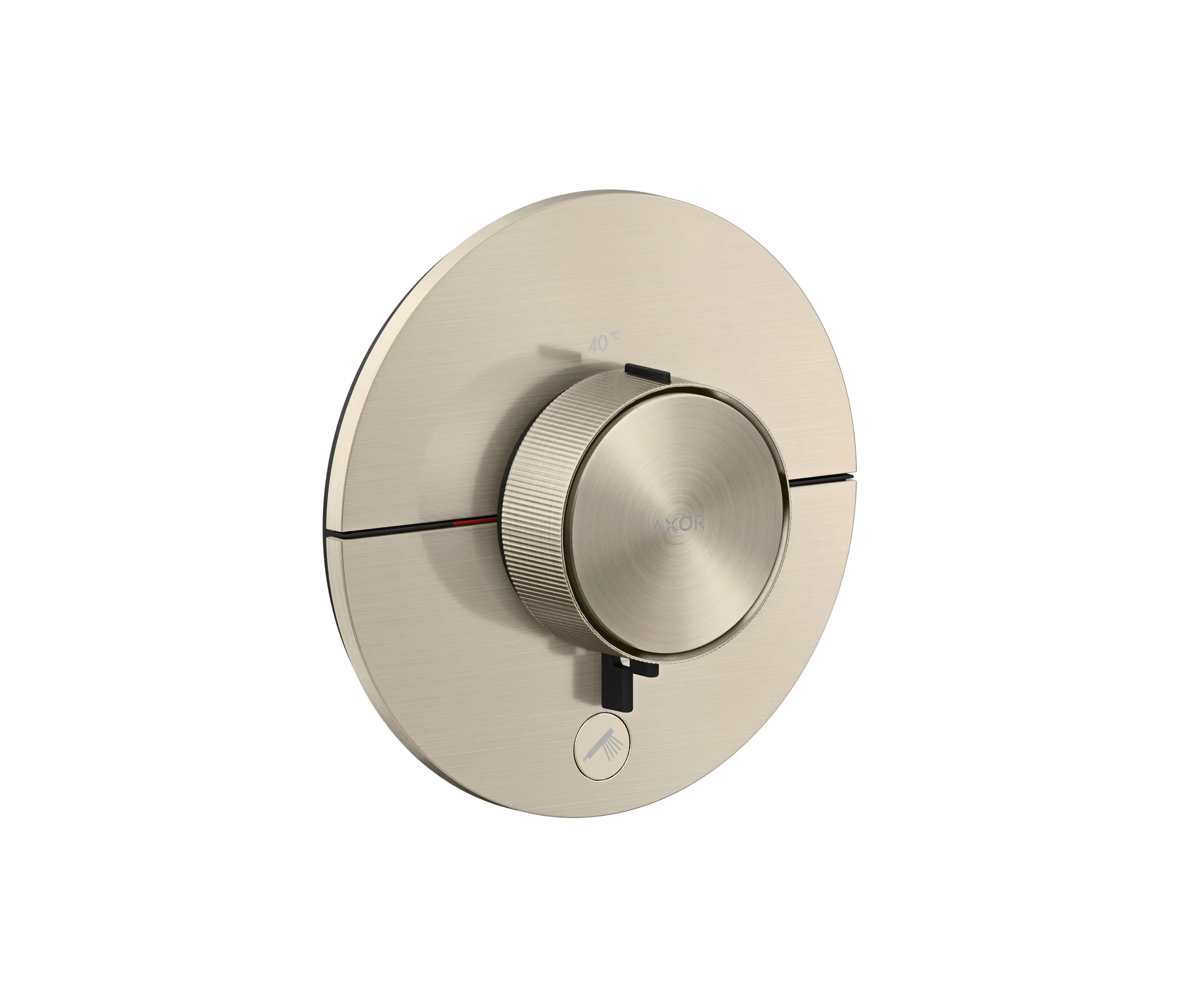AXOR - AXOR ShowerSelect ID Thermostat HighFlow for concealed installation round for 1 function and additional outlet | Brushed Nickel