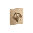 AXOR ShowerSelect ID Thermostat HighFlow for concealed installation square for 1 function and additional outlet | Brushed Bronze