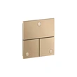 AXOR ShowerSelect ID Valve for concealed installation square for 3 functions | Brushed Bronze