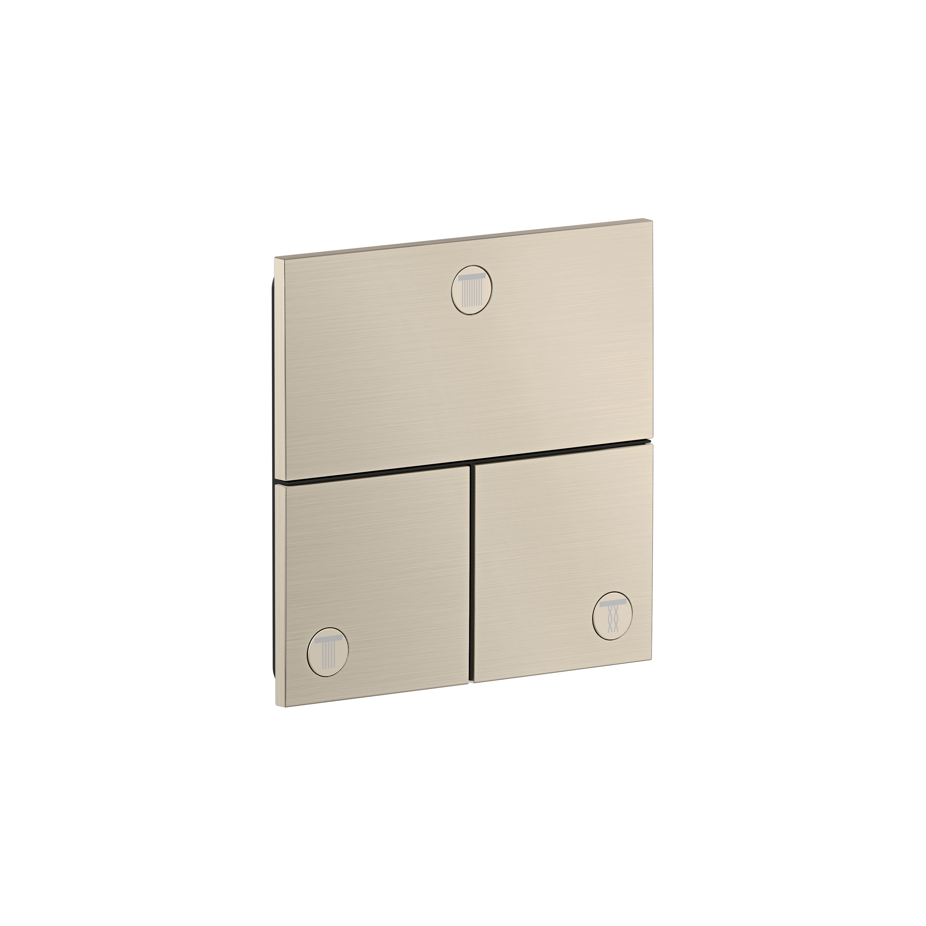 AXOR ShowerSelect ID Valve for concealed installation square for 3 functions | Brushed Nickel