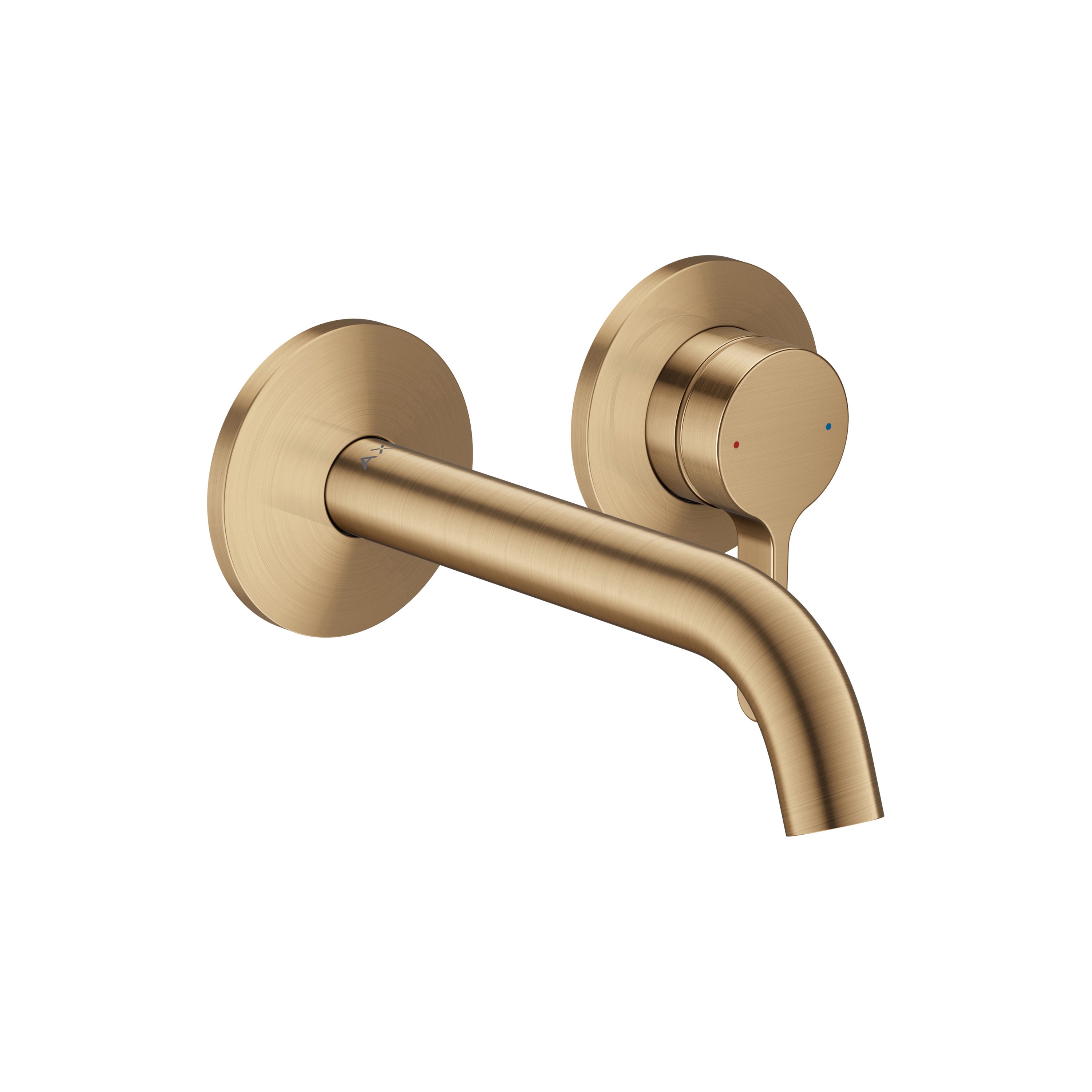 AXOR One Single basin mixer for concealed installation wall-mounted with lever handle and spout 160 mm I Brushed Bronze