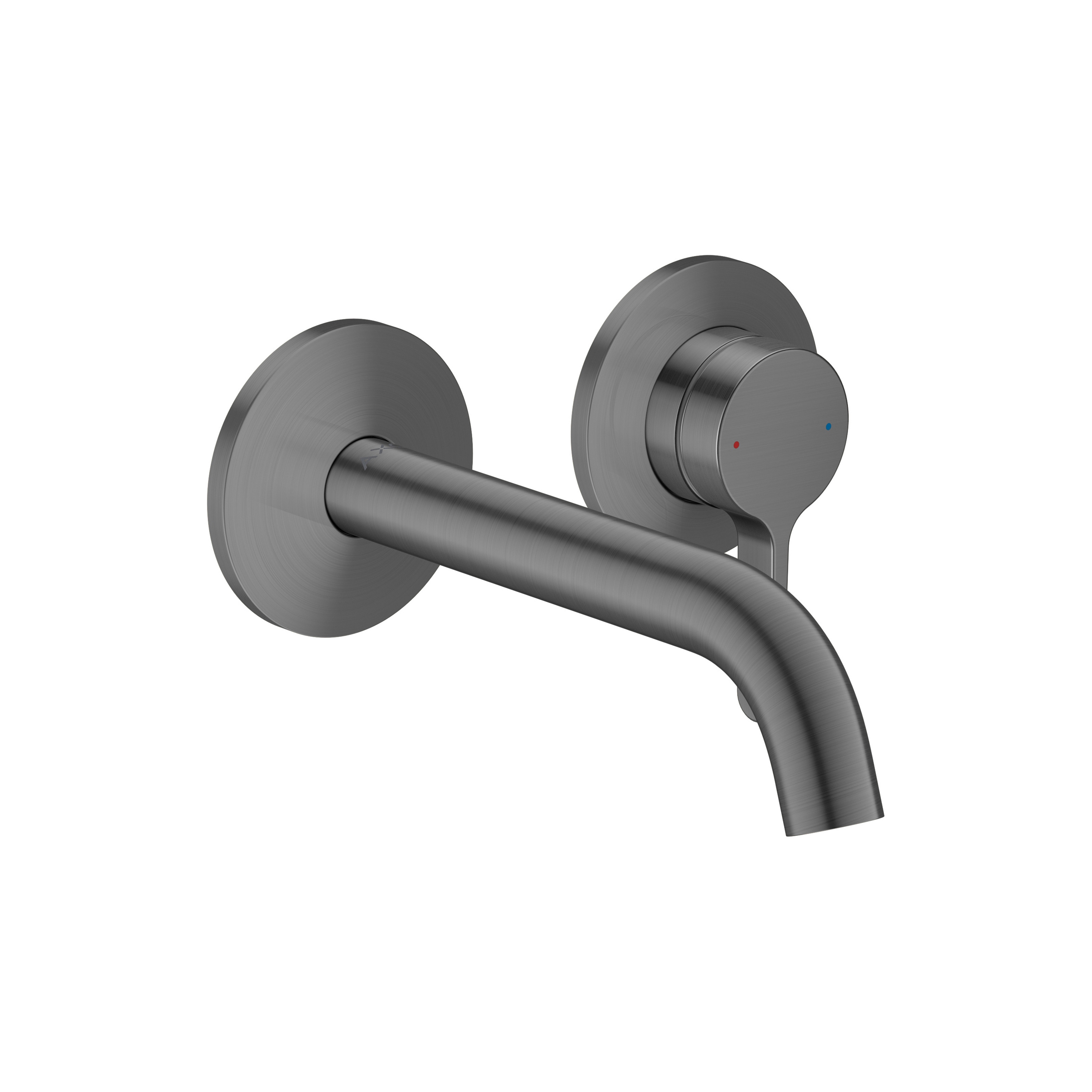 AXOR One Single basin mixer for concealed installation wall-mounted with lever handle and spout 160 mm I Brushed Black Chrome