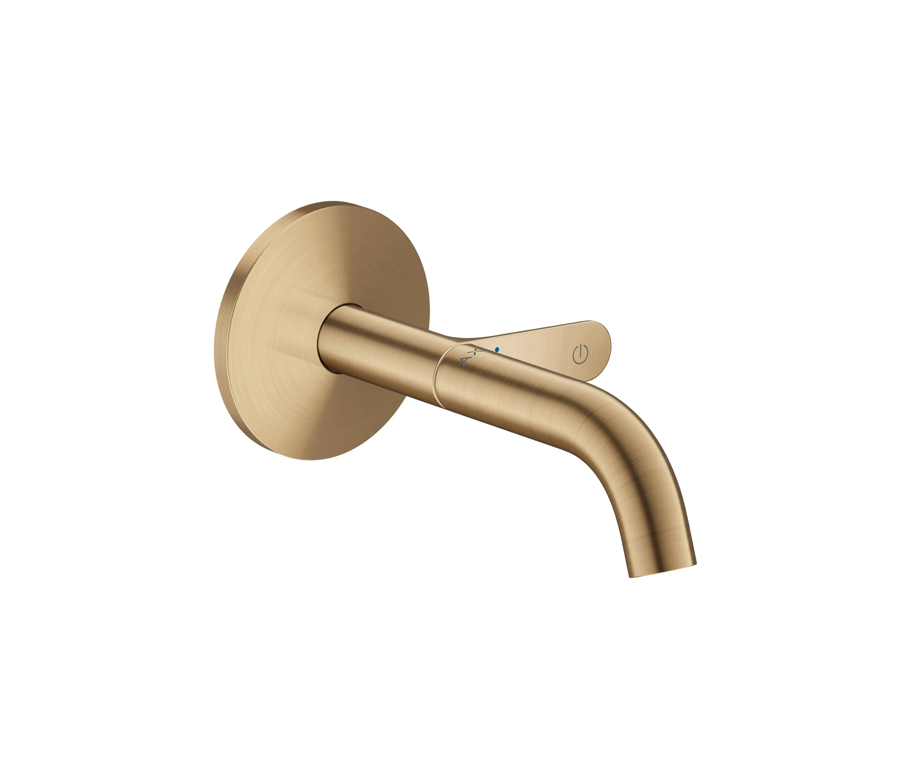 AXOR - AXOR One Mitigeur de lavabo encastré mural avec bec 160 mm et poignée Select I Brushed Bronze