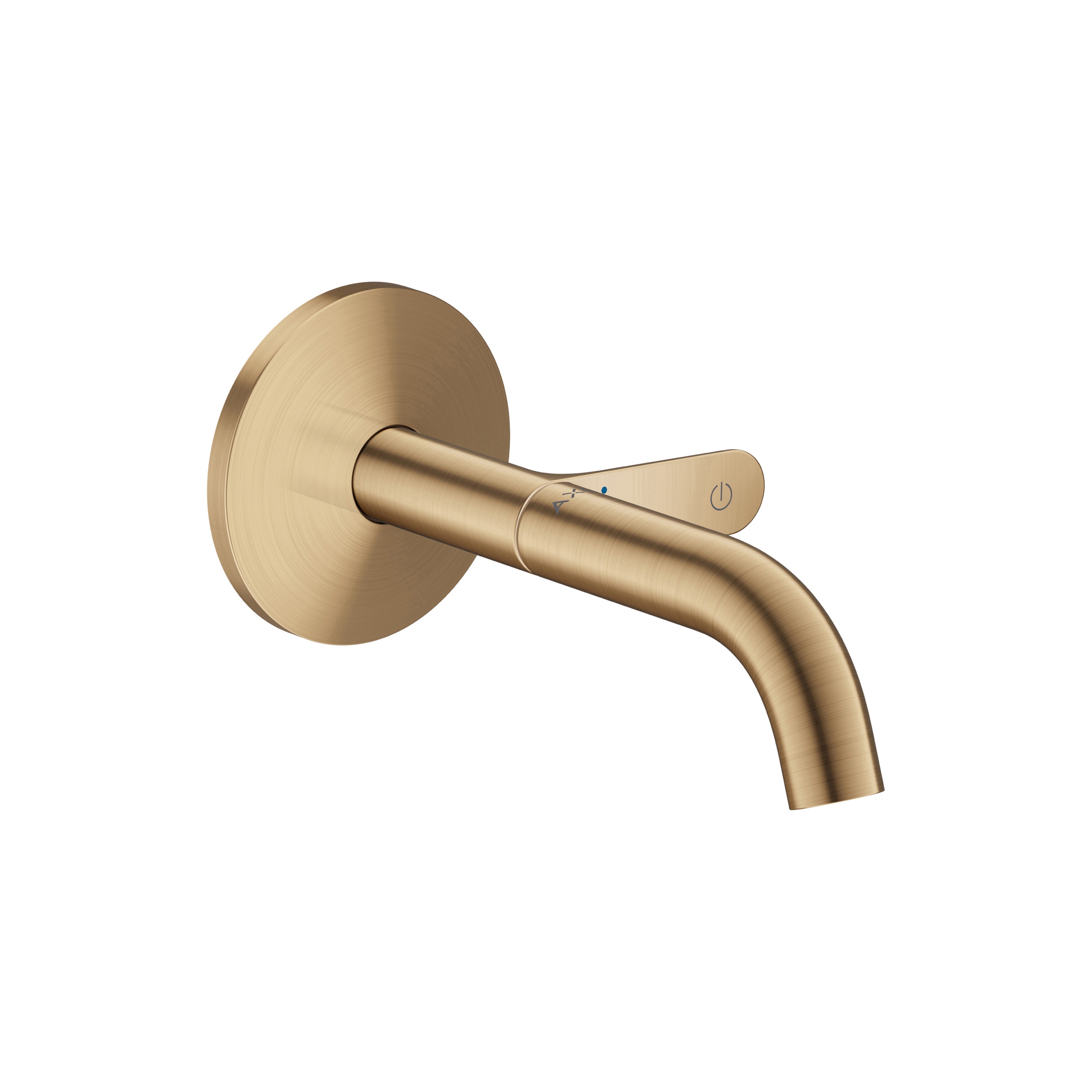AXOR One Basin mixer for concealed installation wall-mounted Select with spout 160 mm I Brushed Bronze