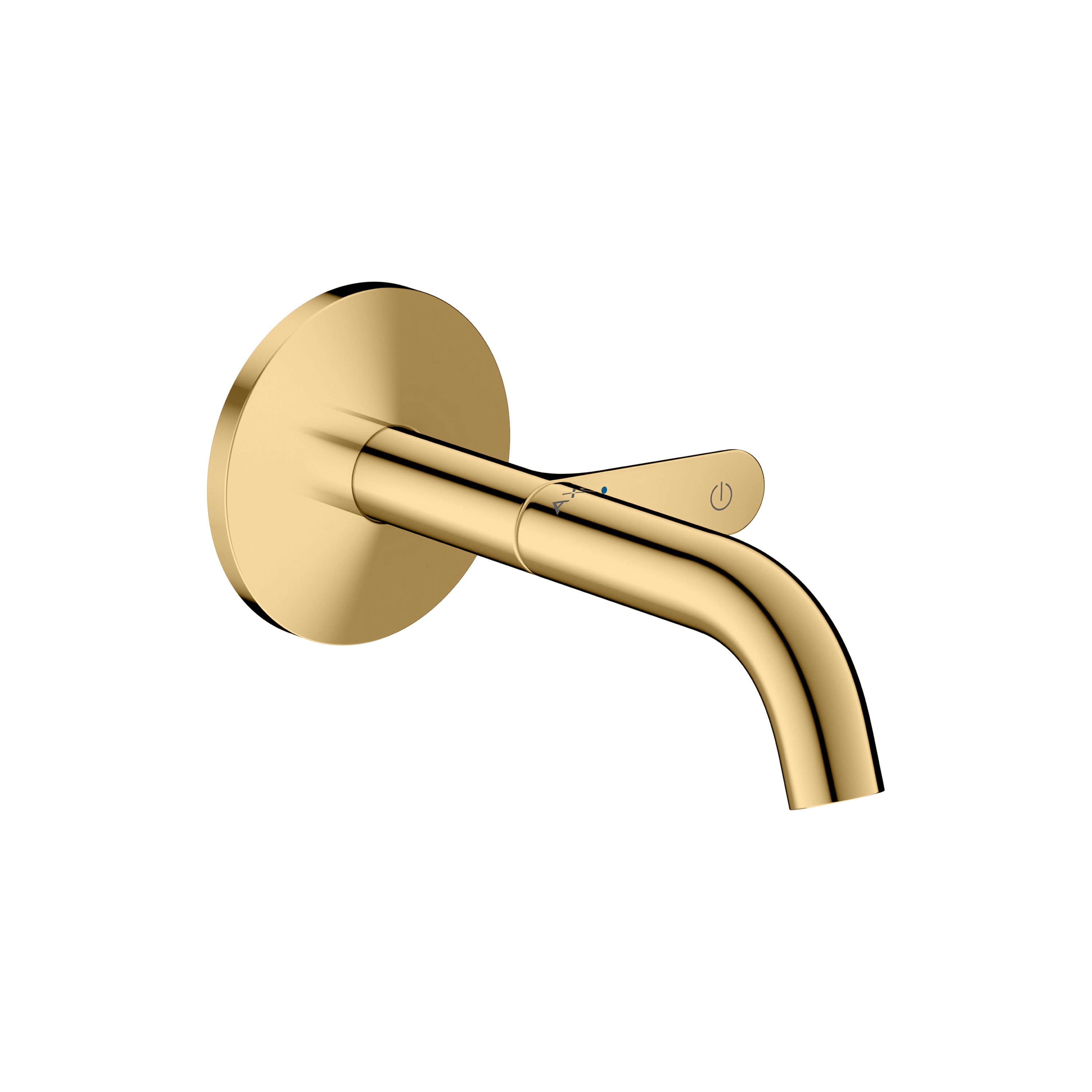 AXOR One Basin mixer for concealed installation wall-mounted Select with spout 160 mm I Polished Gold Optic
