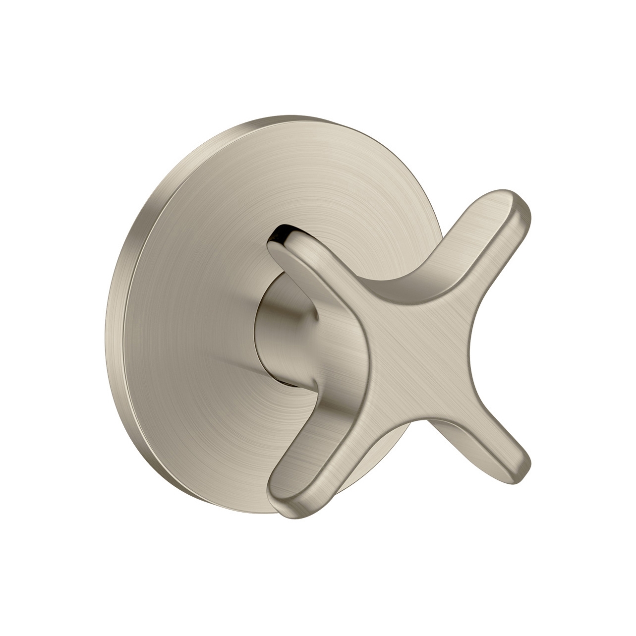 AXOR One Robinet d'arrêt encastré avec poignée croisillon I Brushed Nickel