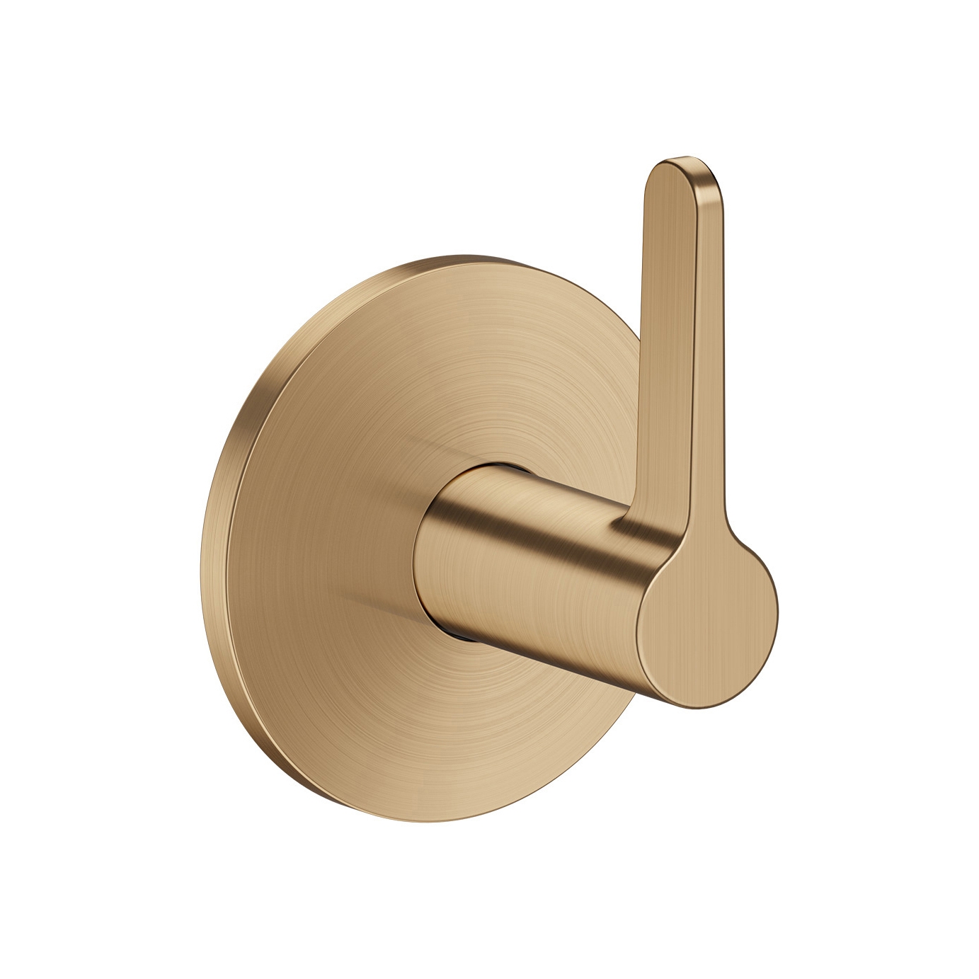 AXOR One Shut-off valve for concealed installation with lever handle I Brushed Bronze