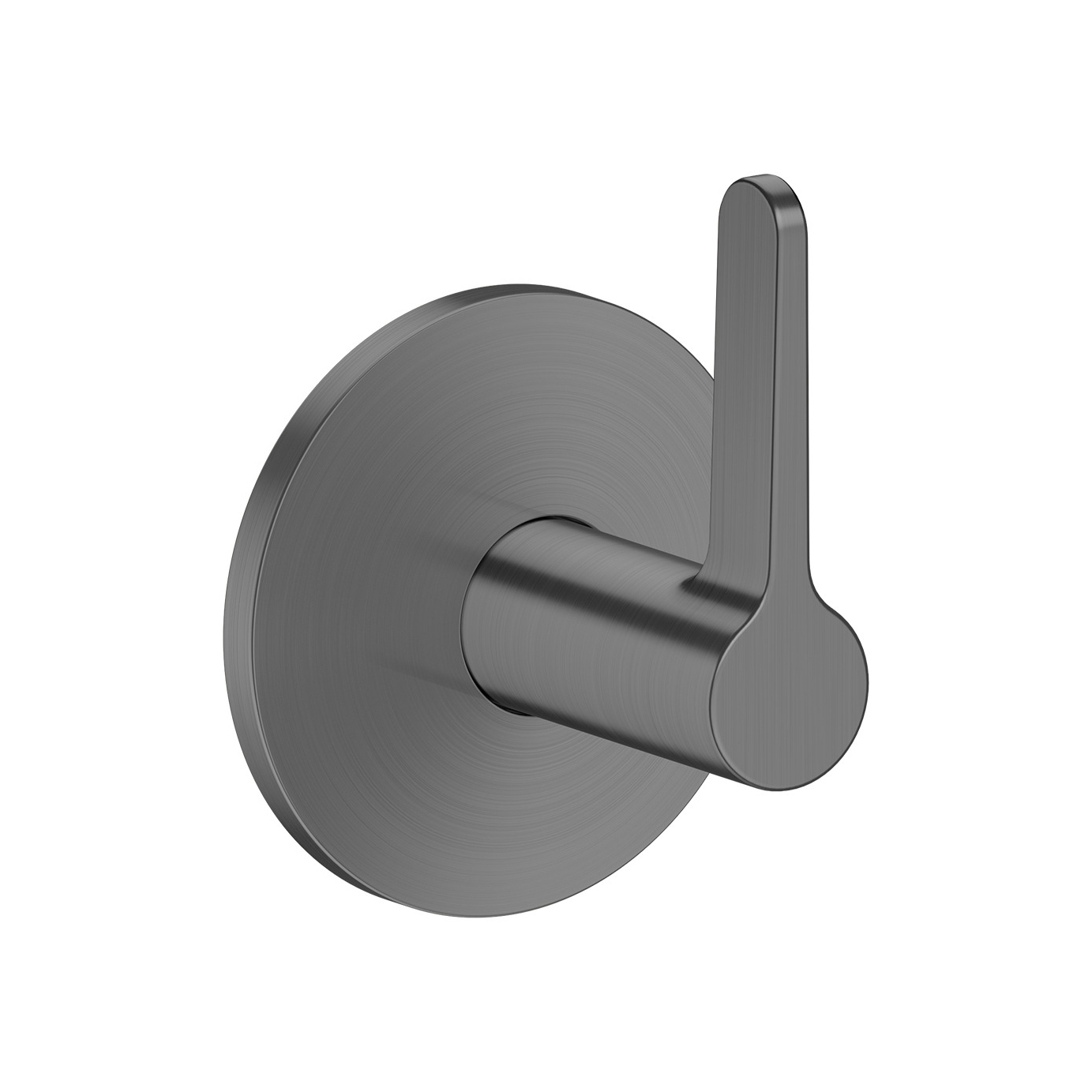 AXOR One Shut-off valve for concealed installation with lever handle I Brushed Black Chrome
