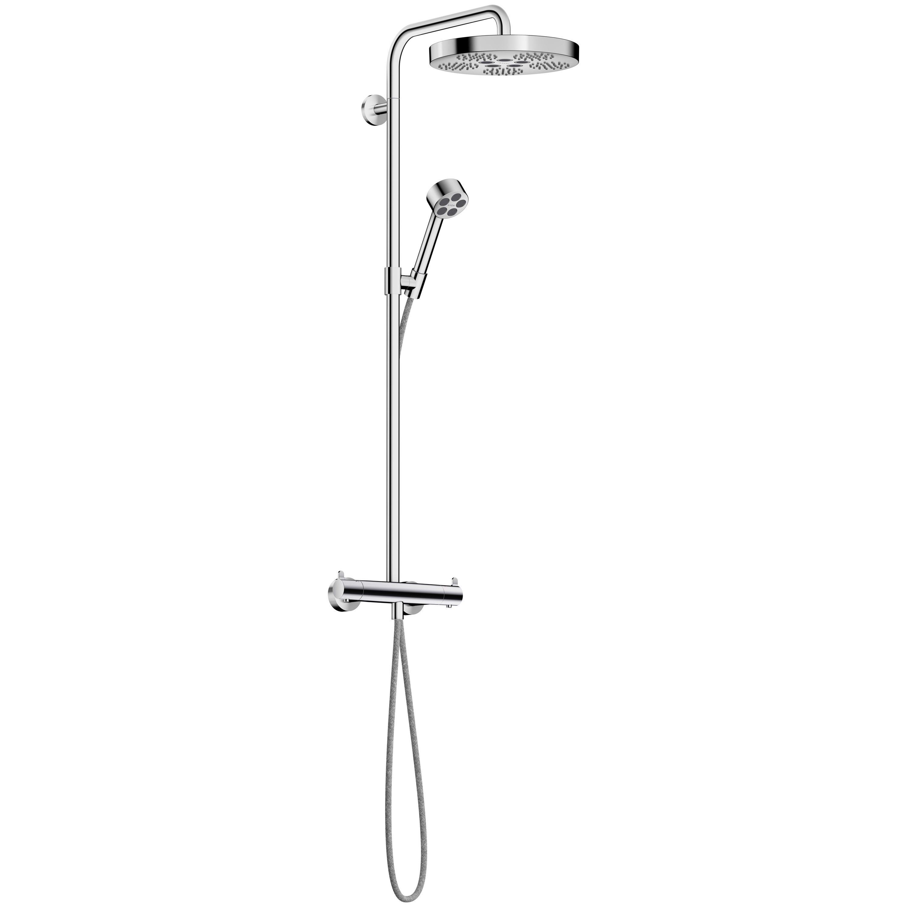 AXOR One Showerpipe mit Thermostat und Kopfbrause 280 1jet