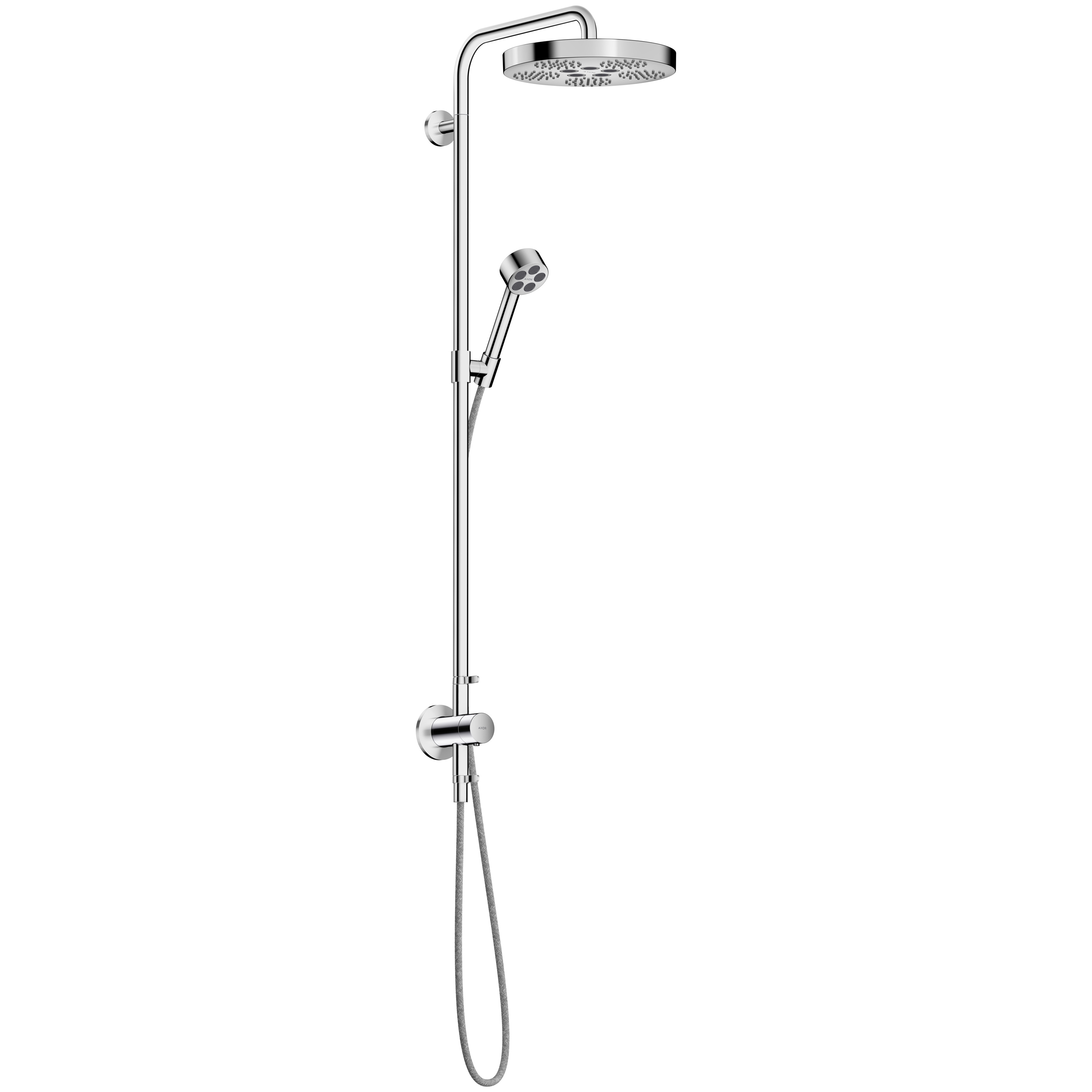 AXOR One Showerpipe mit Thermostat und Kopfbrause 280 1jet EcoSmart Unterputz
