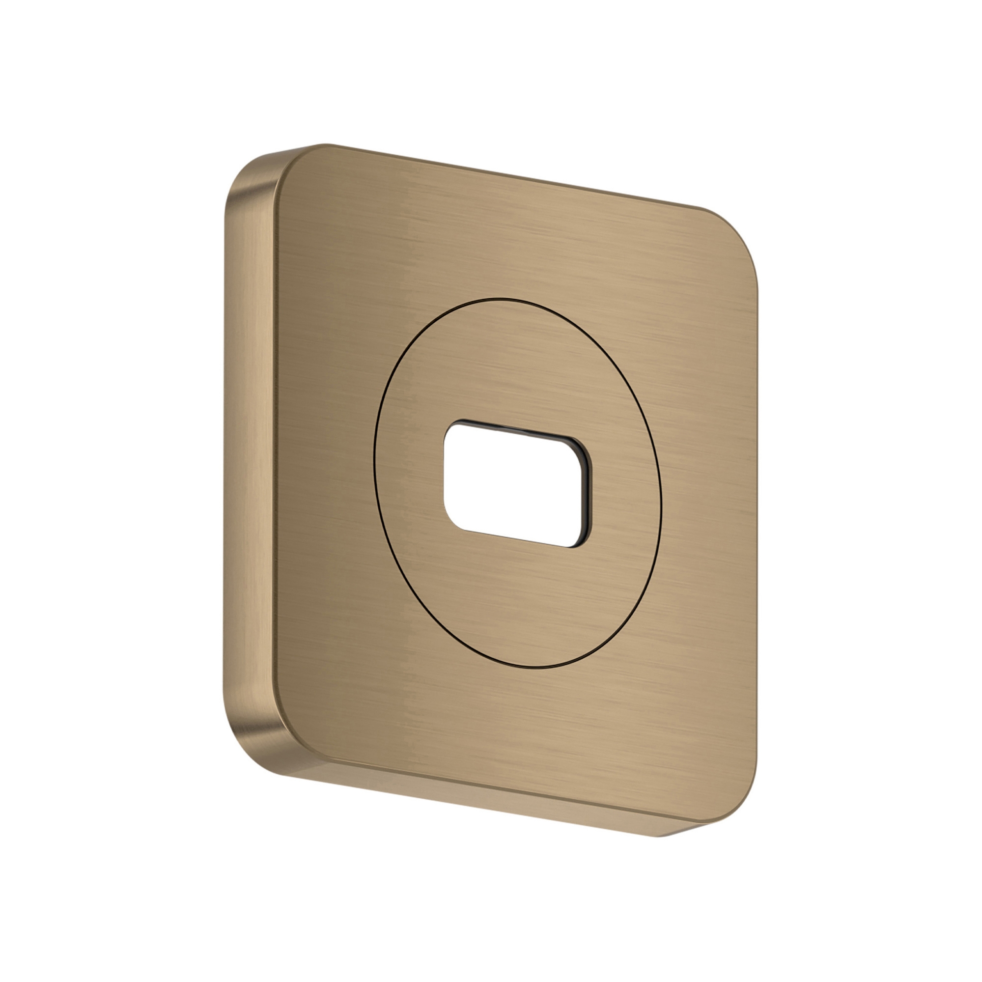 AXOR ShowerSphere Escutcheon 120/120 softsquare I Brushed Bronze