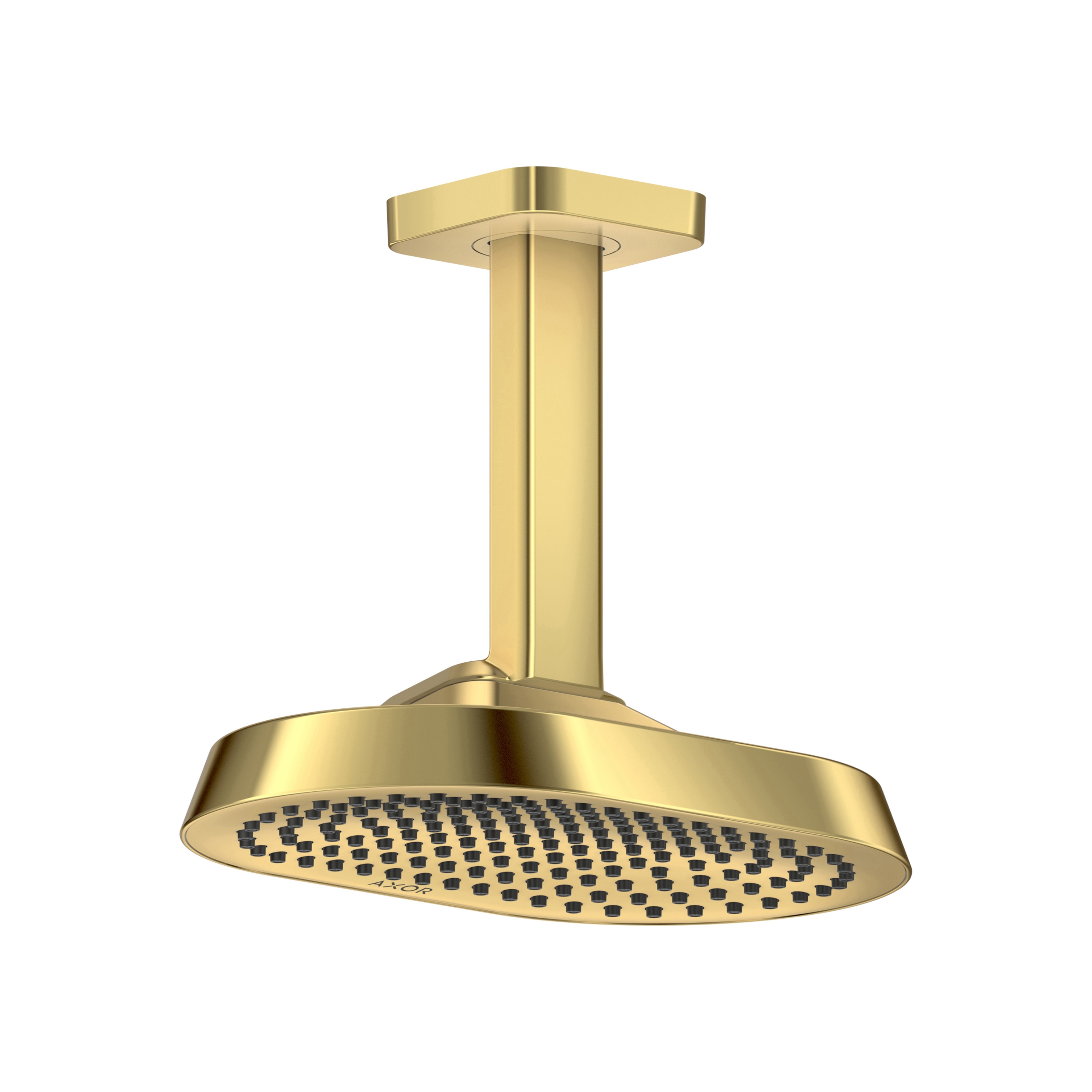 AXOR ShowerSphere Kopfbrause 250/160 1jet EcoSmart+ mit Deckenanschluss I Polished Gold Optic