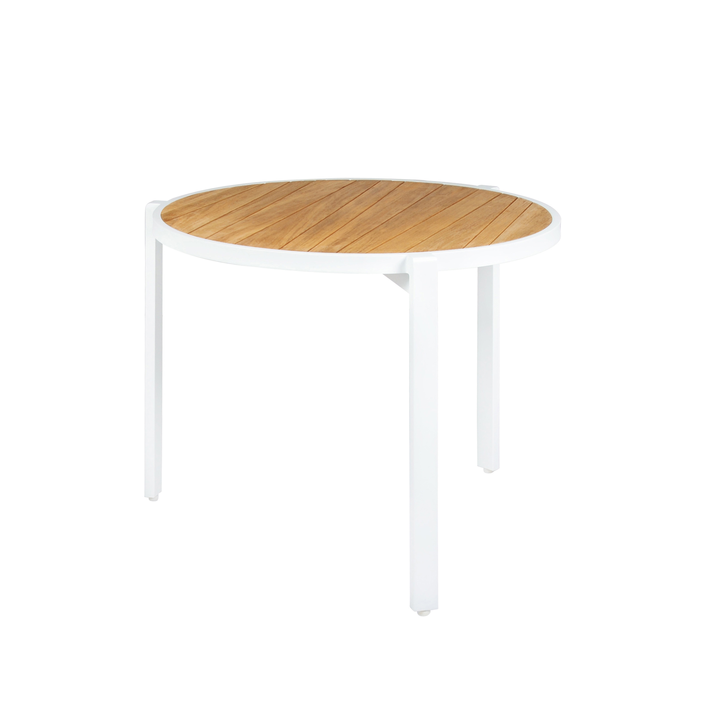 Afficher le produit Allux stackable dining table Ø 90 cm (abstract slats) du fabricant Mamagreen