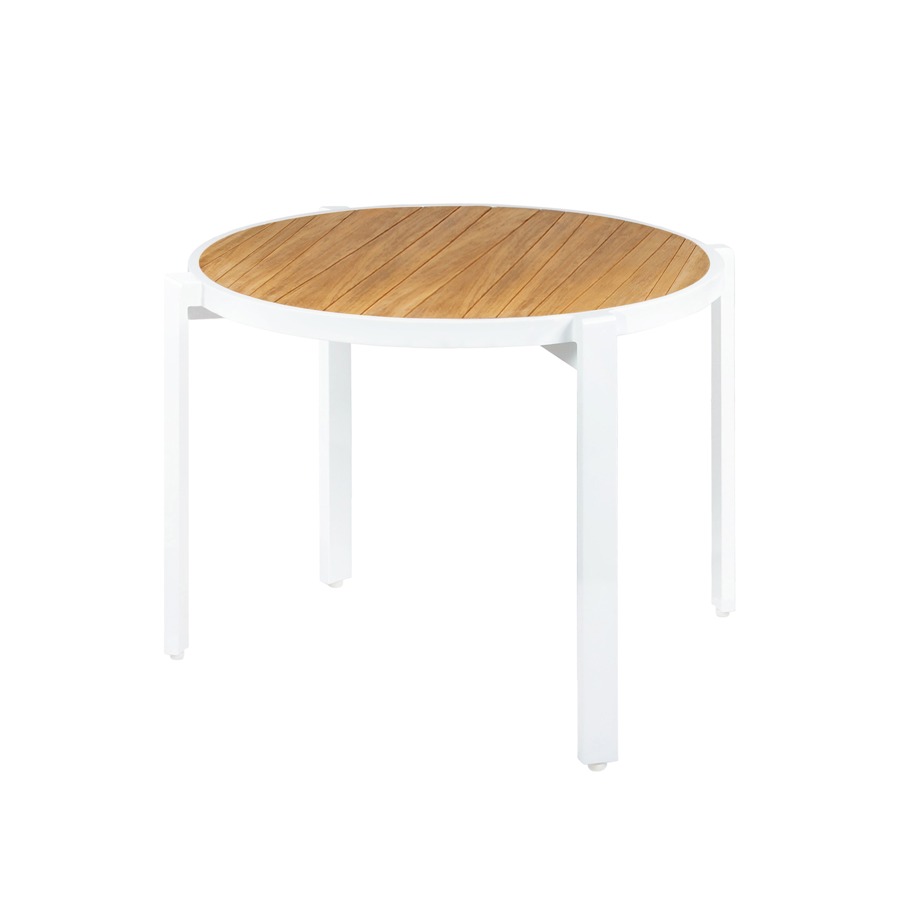 Afficher le produit Allux stackable dining table Ø 120 cm (abstract slats) du fabricant Mamagreen