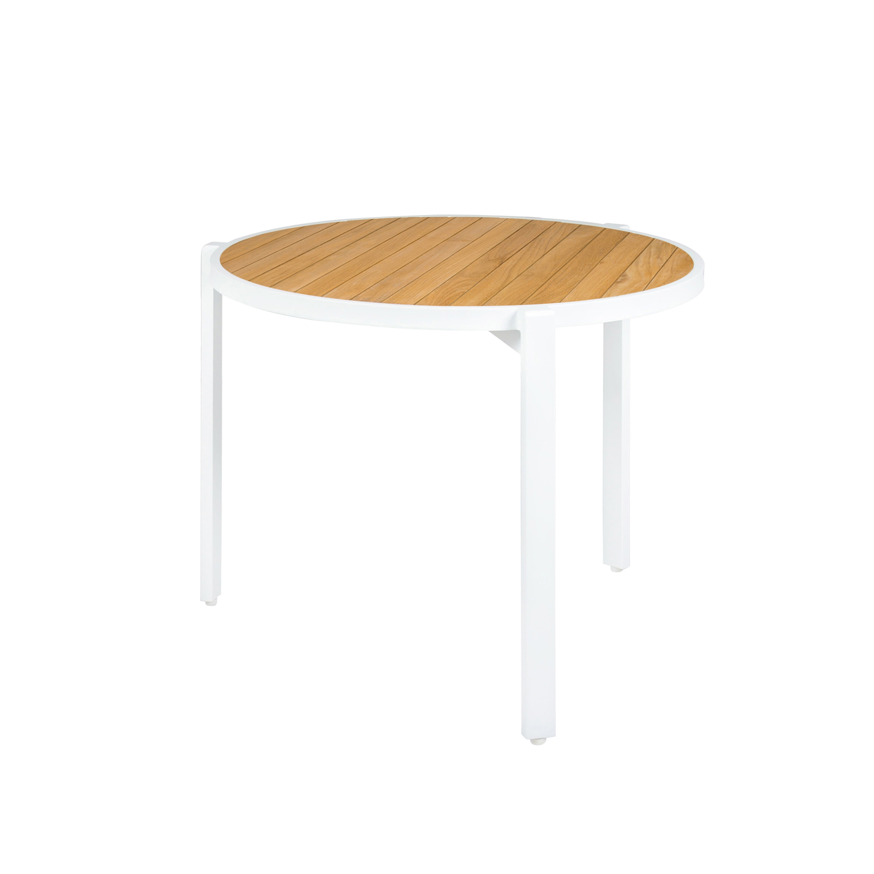 Afficher le produit Allux stackable dining table Ø 90 cm (straight slats) du fabricant Mamagreen